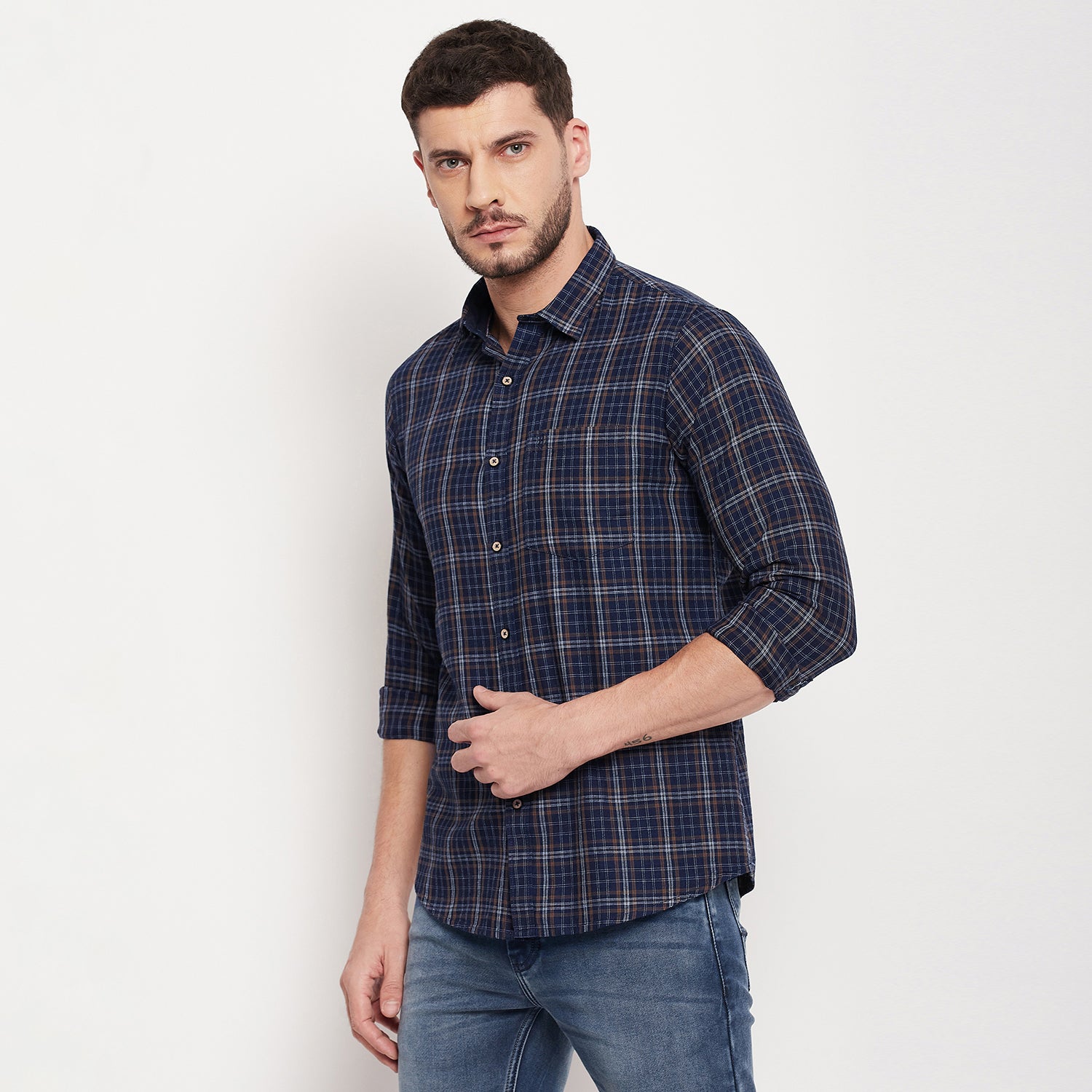 Duke Stardust Men Full Sleeve Cotton Shirt (SDO7CKPQ)