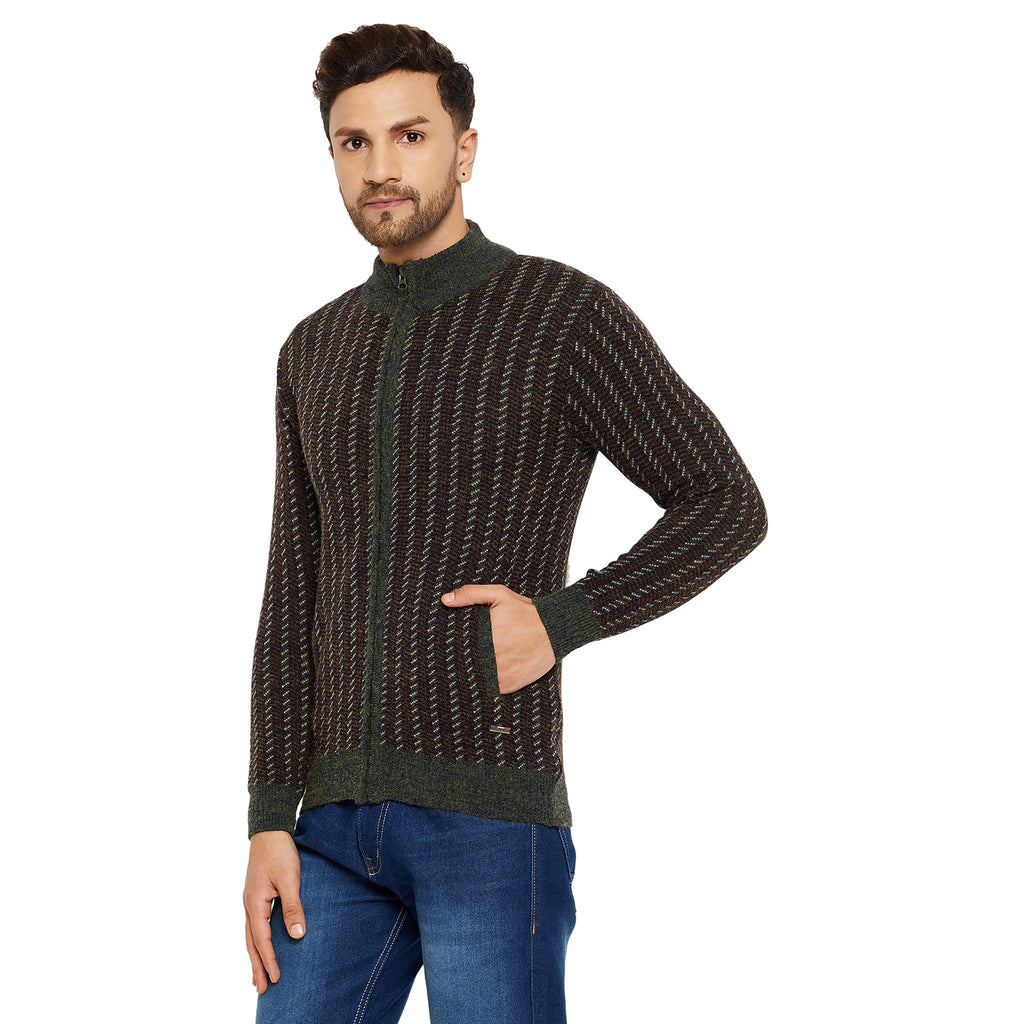 Duke Stardust Men Full Sleeve Zipper Sweater (SDS2088)