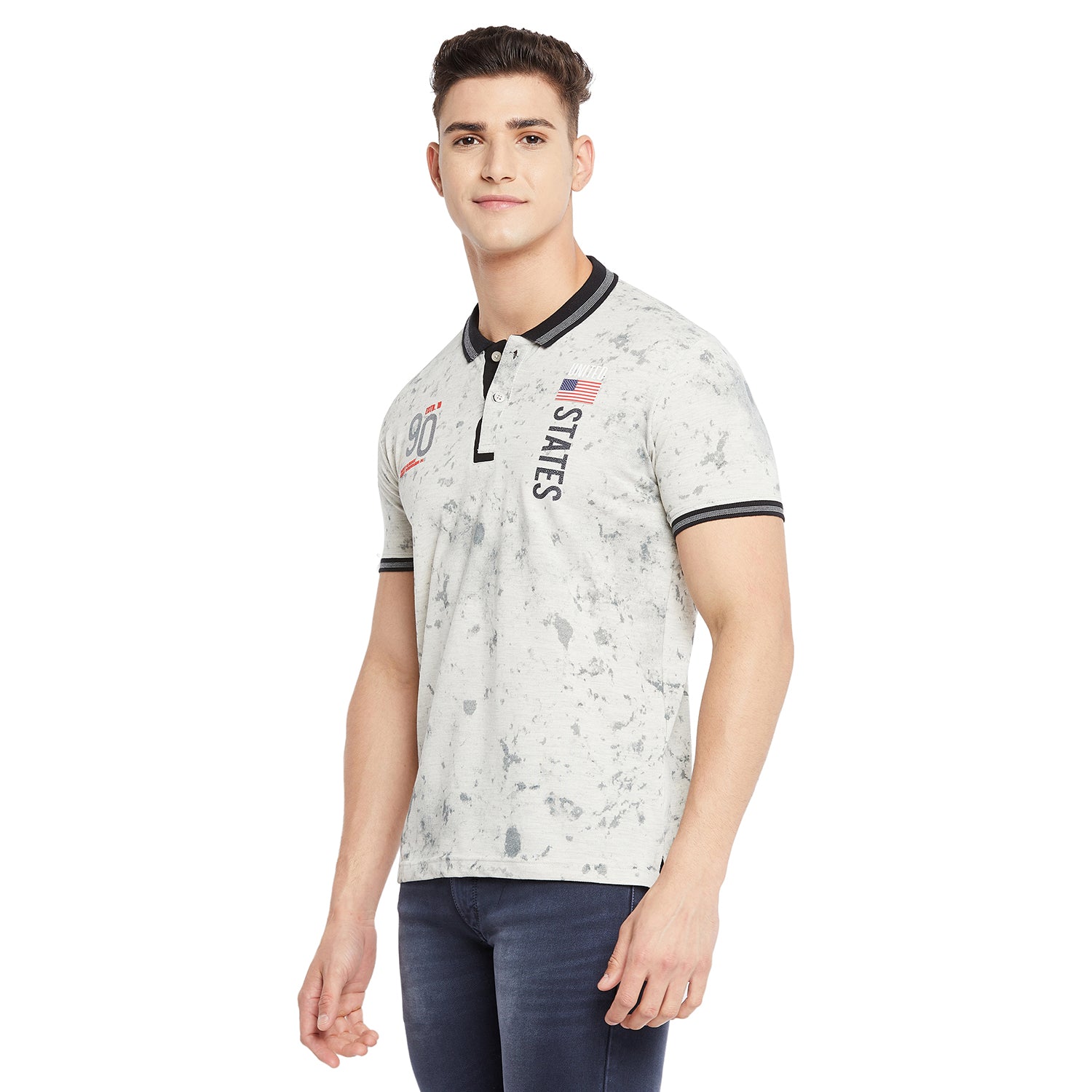 Duke Stardust Men Half Sleeve Cotton T-shirt (LF5461)