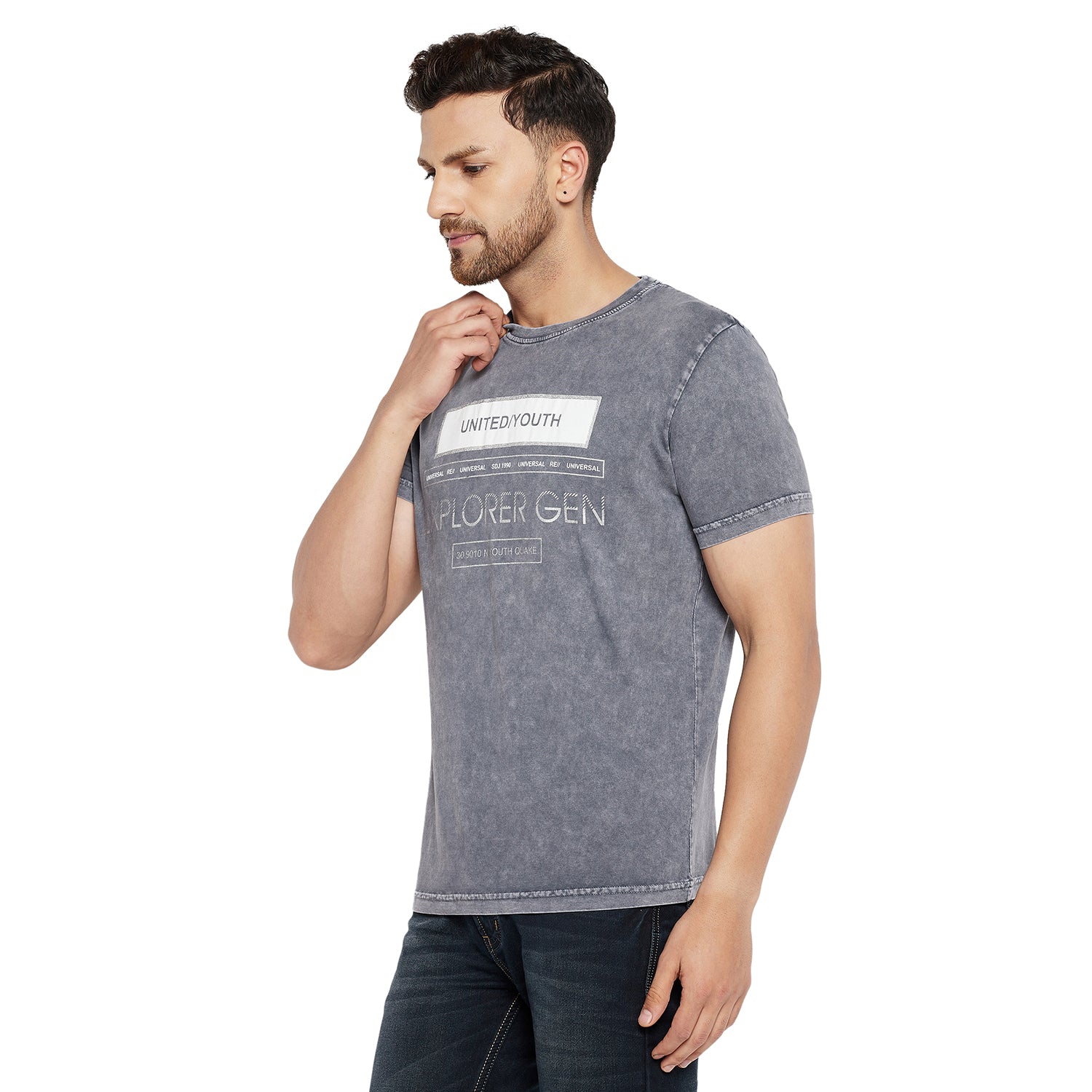 Duke Stardust Men Half Sleeve Cotton T-shirt (LF5433)