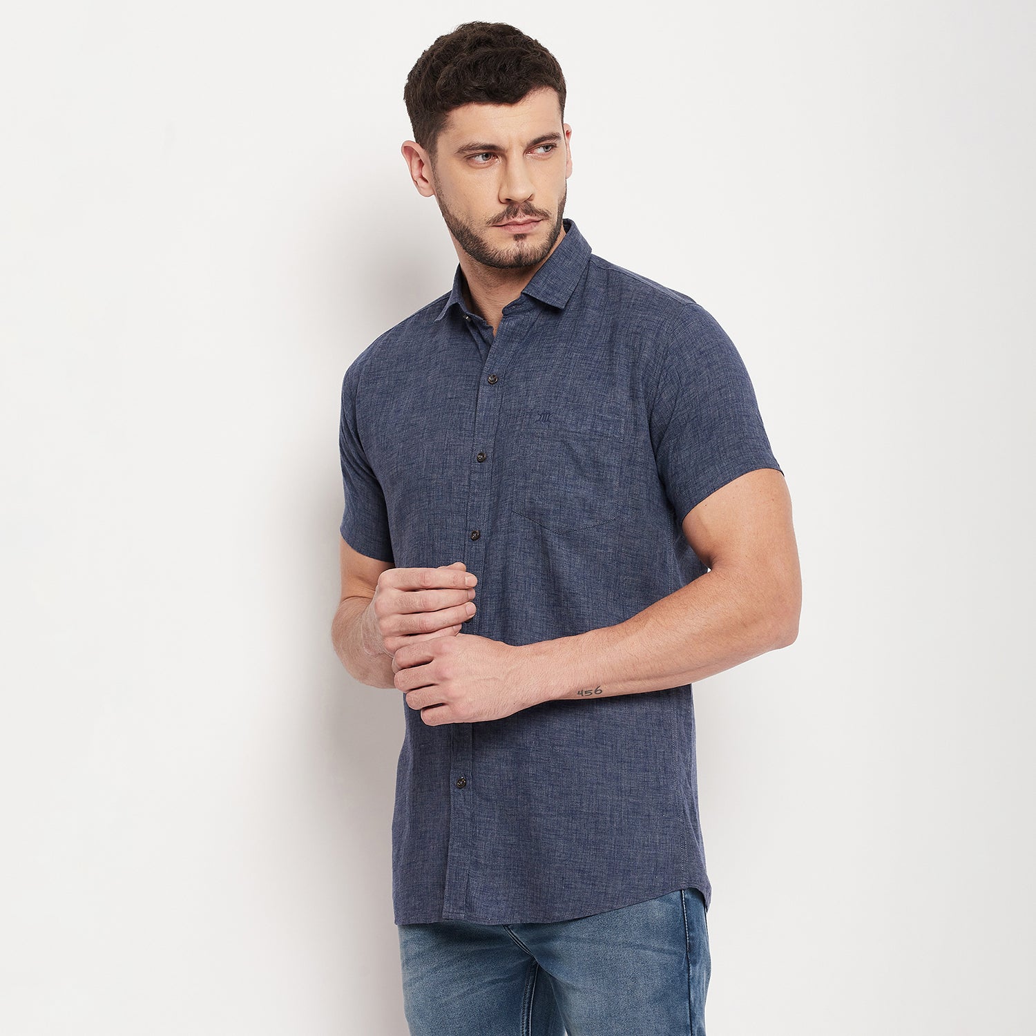 Duke Stardust Men Half Sleeve Cotton Shirt (SDO44CLM)