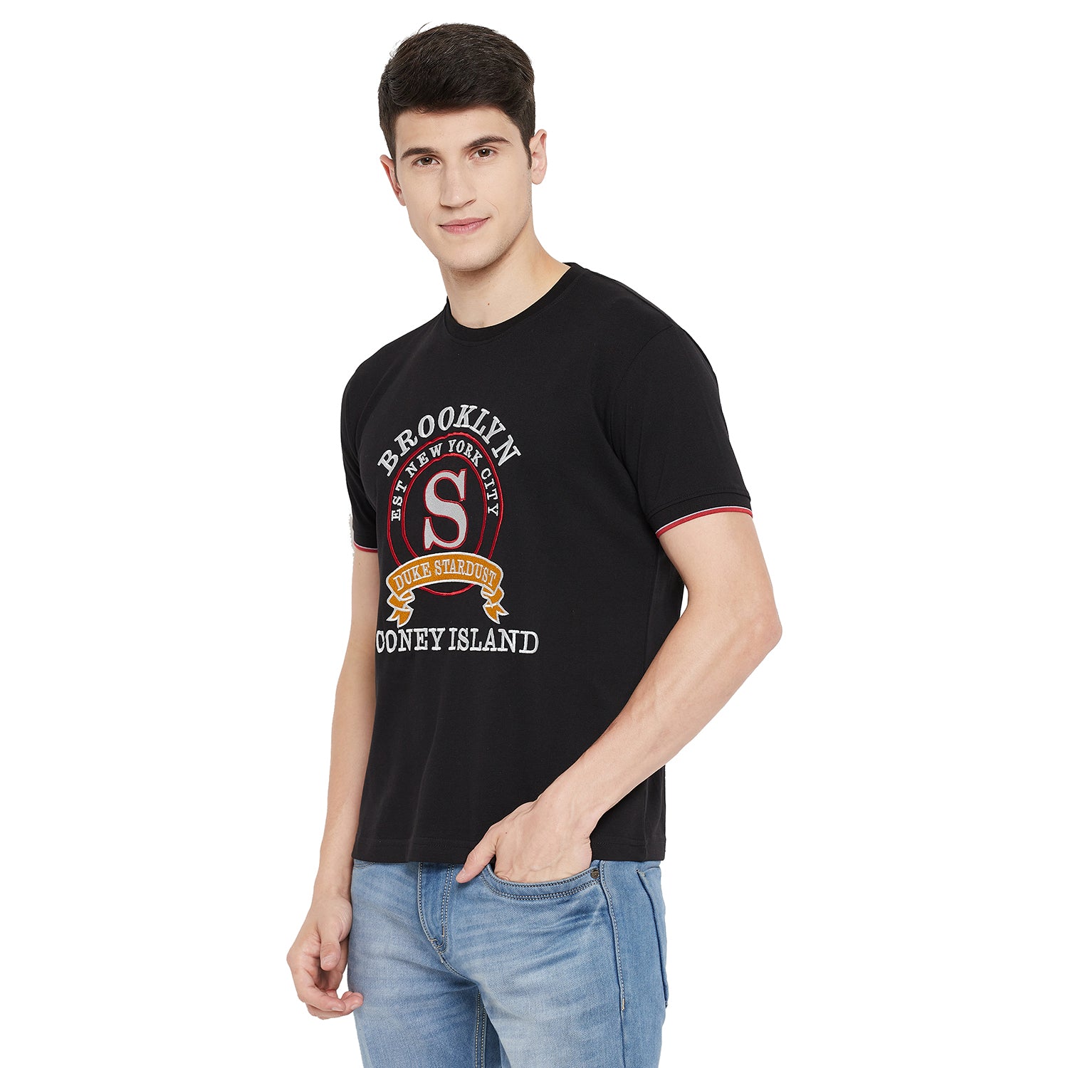 Duke Stardust Men Half Sleeve Cotton T-shirt (LF5240)