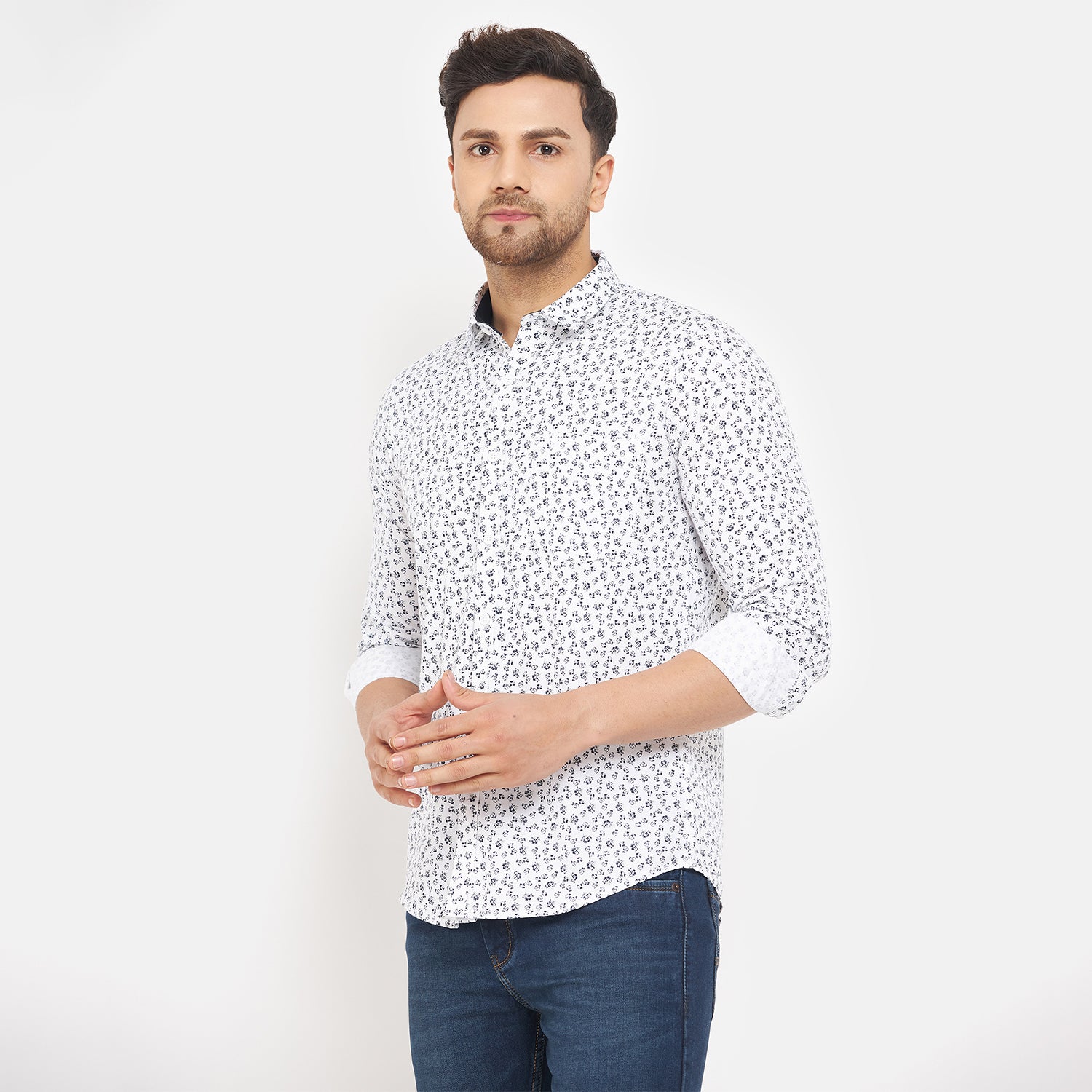 Duke Urban Men Full Sleeve Cotton Shirt (SDO7PRTI)