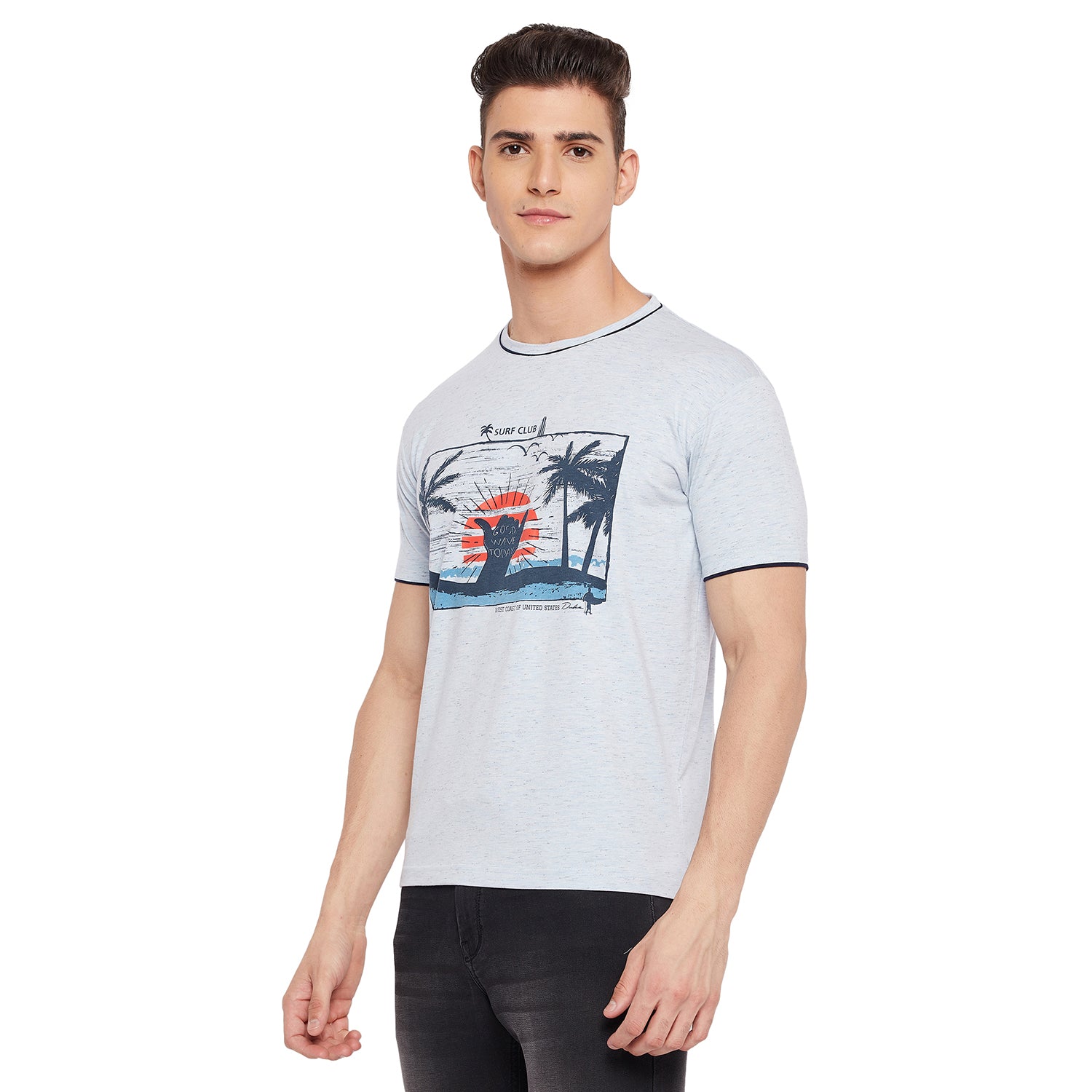 Duke Stardust Men Half Sleeve Cotton T-shirt (LF5262)