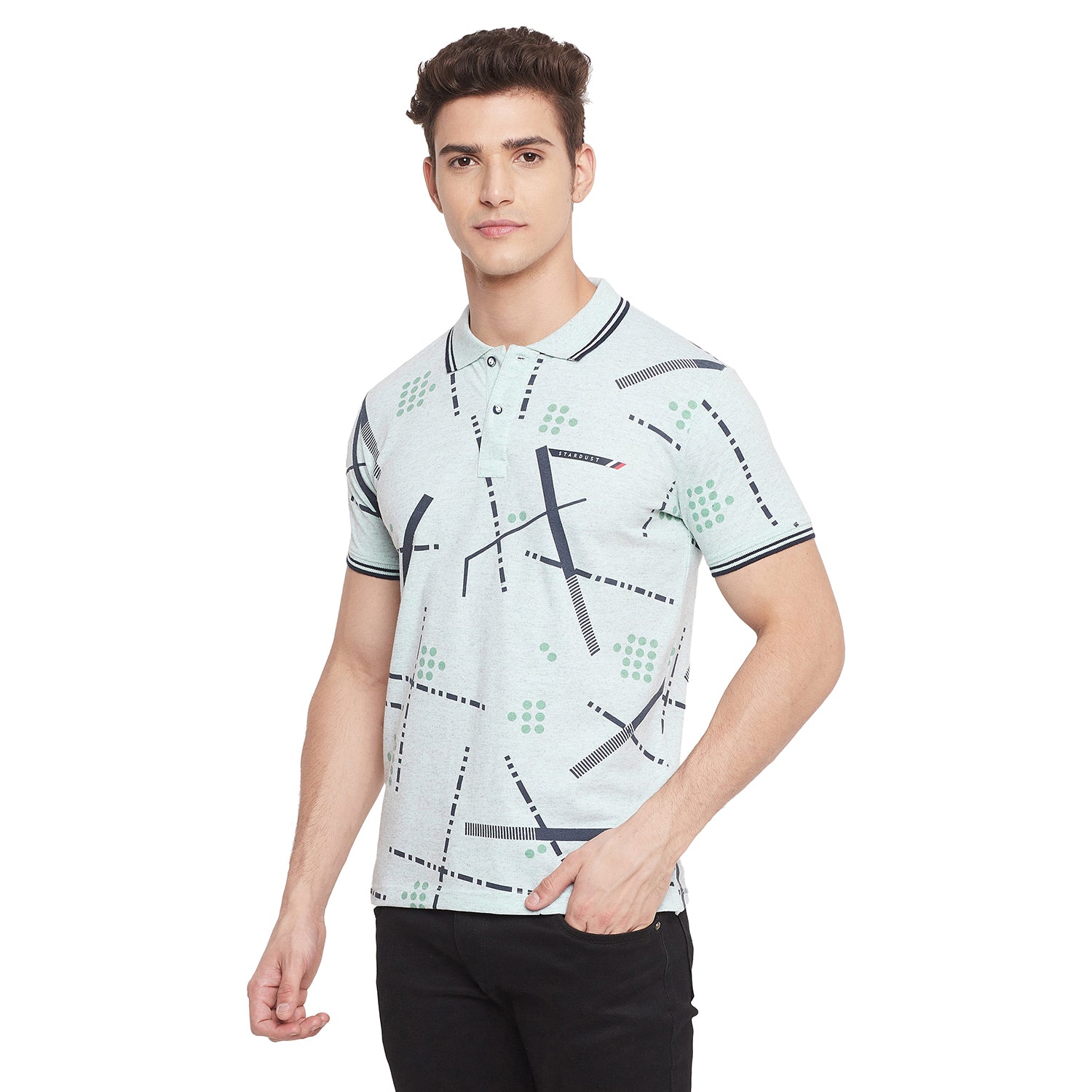 Duke Stardust Men Half Sleeve Cotton T-shirt (LF5351)