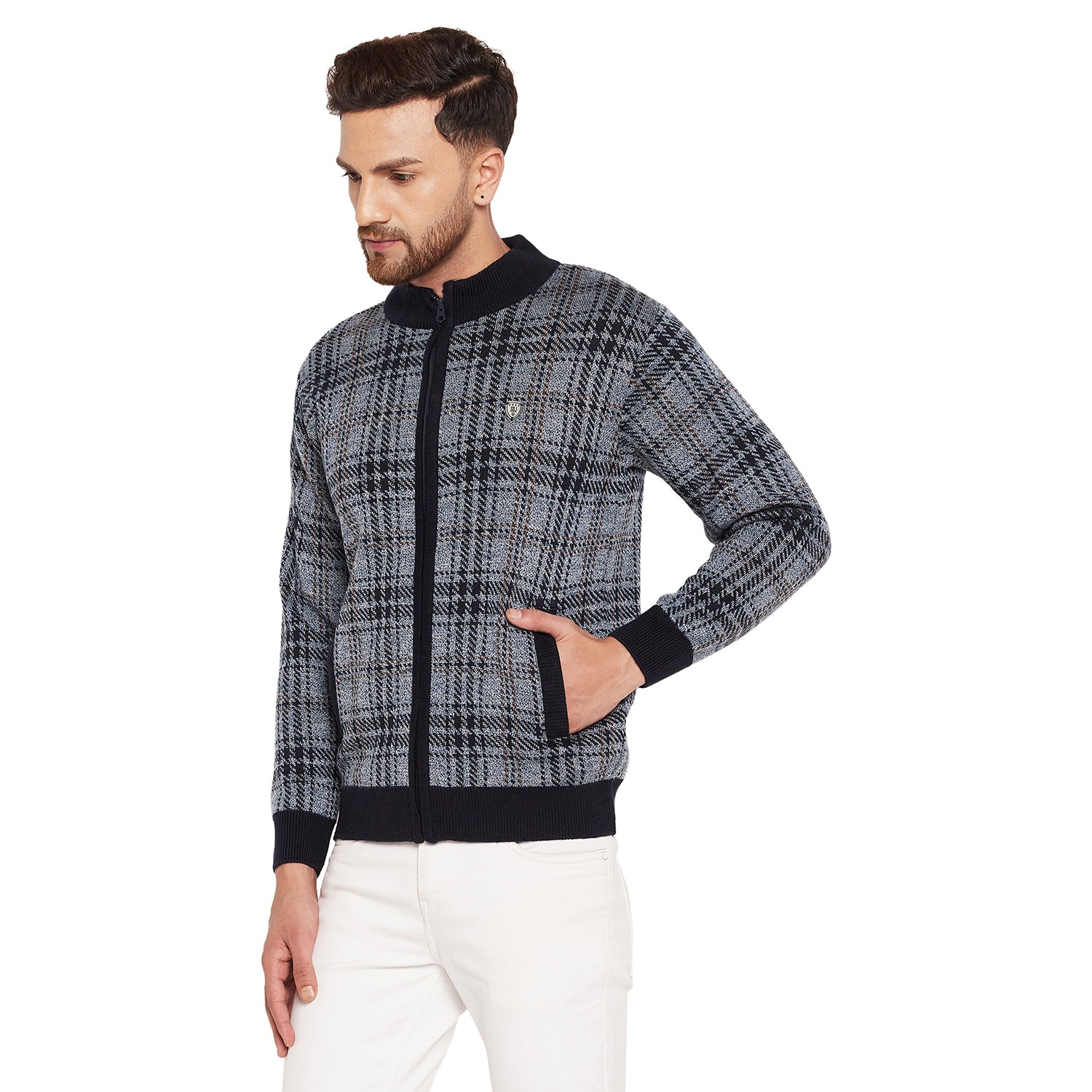 Duke Urban Men Full Sleeve High Neck Sweater (SDS684R)