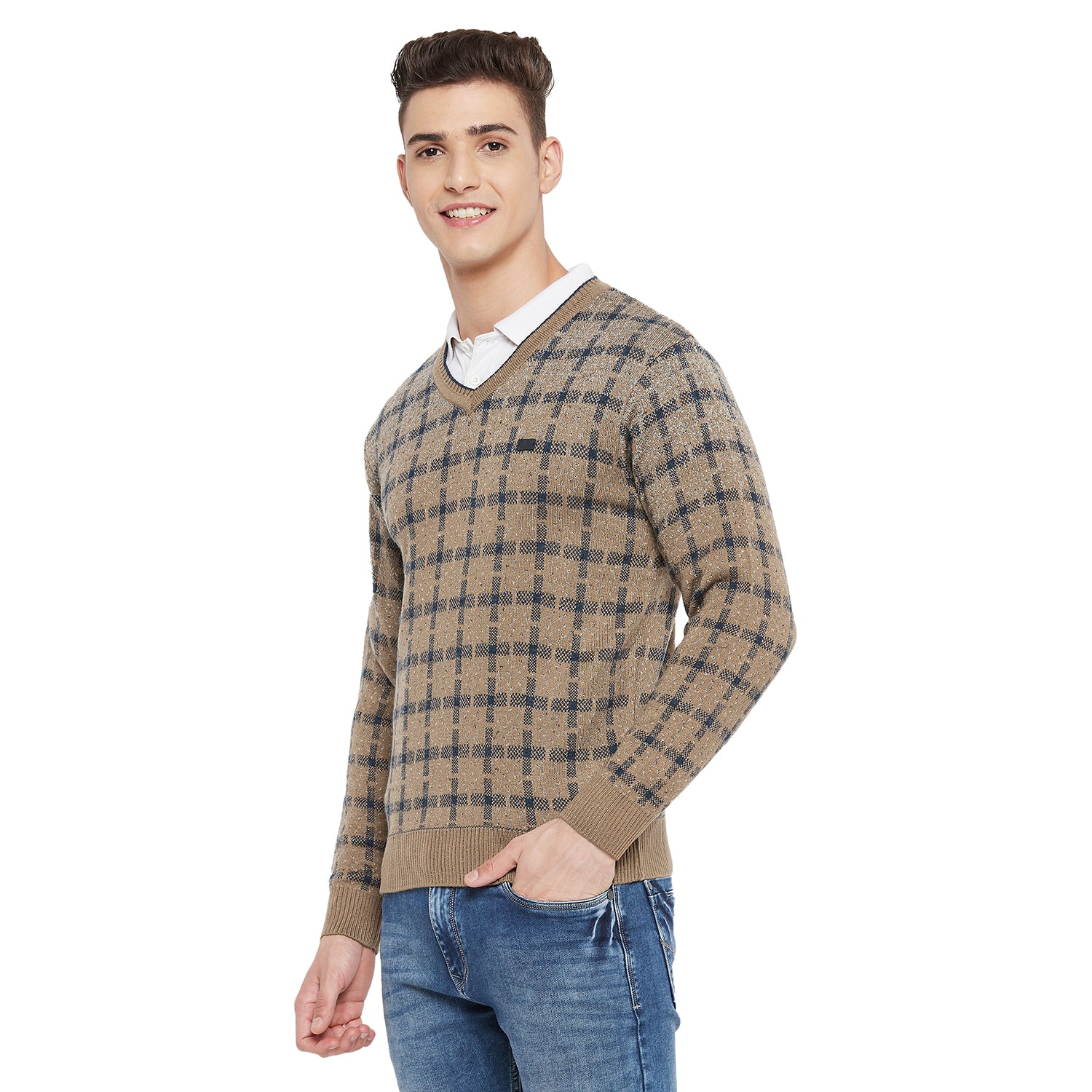 Duke Urban Men Full Sleeve V Neck Sweater (SDS2049)