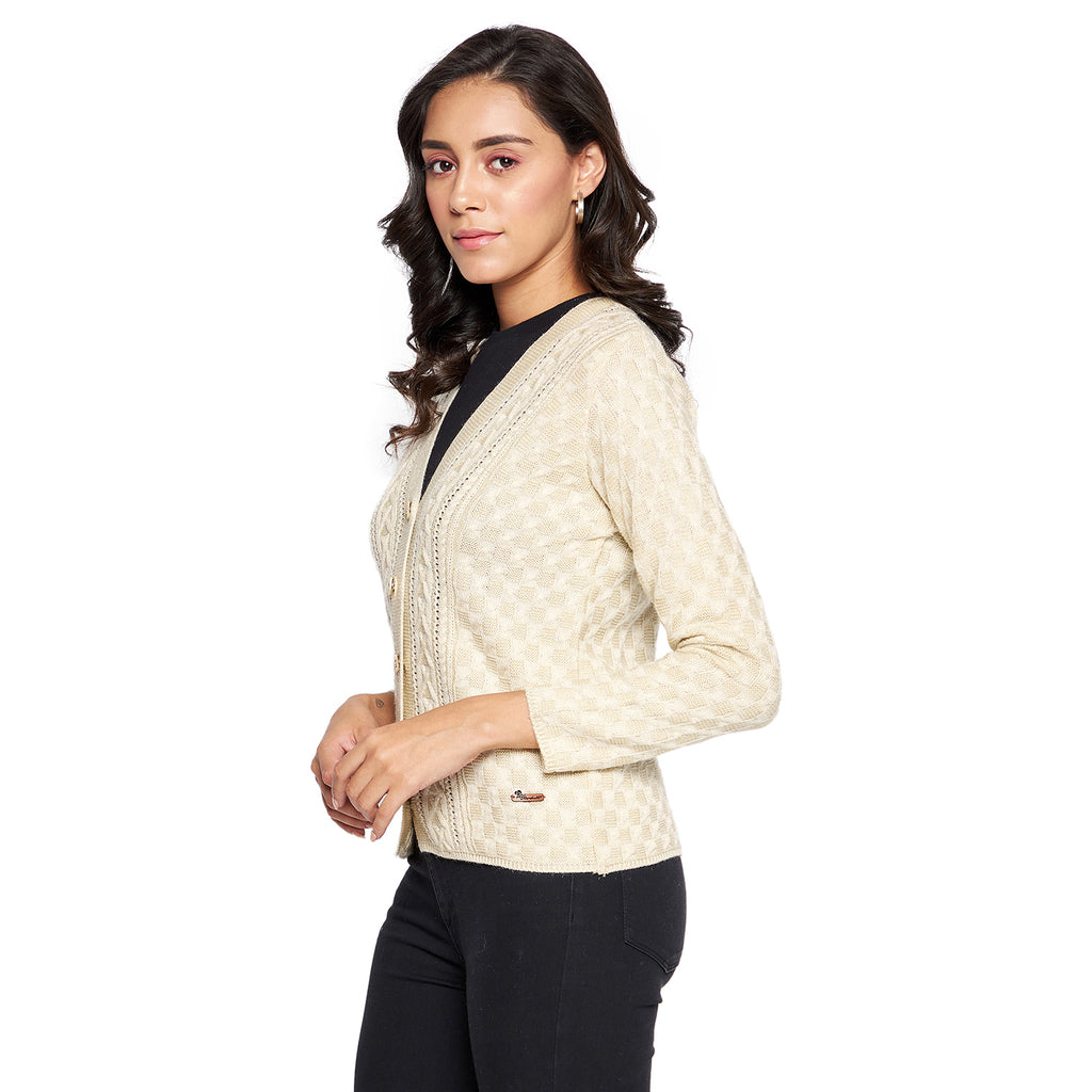 Duke Urban Women Full sleeve V Neck Cardigan (SDS1049)