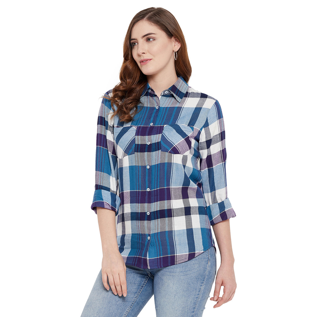 Duke Stardust Women Full Sleeve Cotton Shirt (SDX3804)