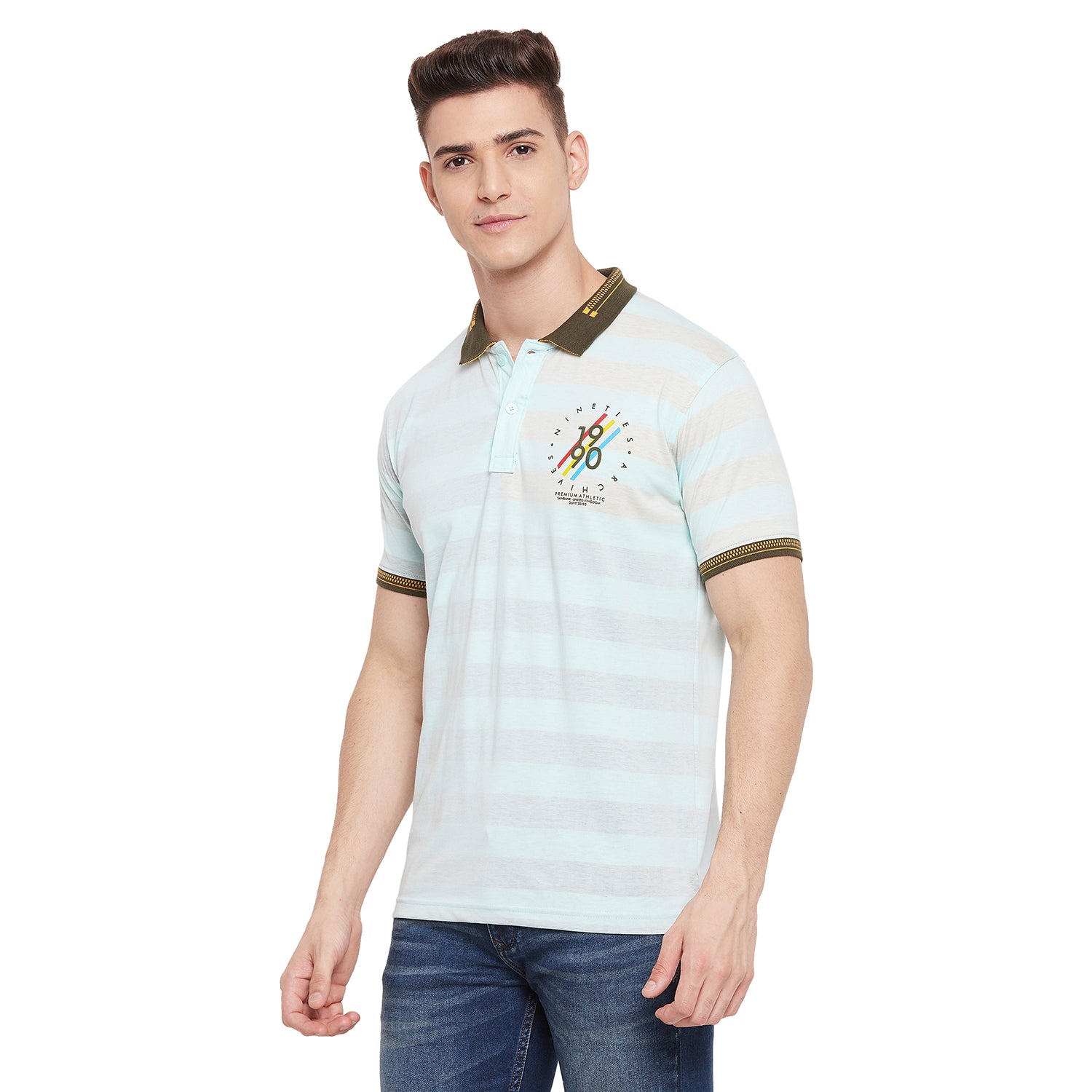 Duke Stardust Men Half Sleeve Cotton T-shirt (LF5491)