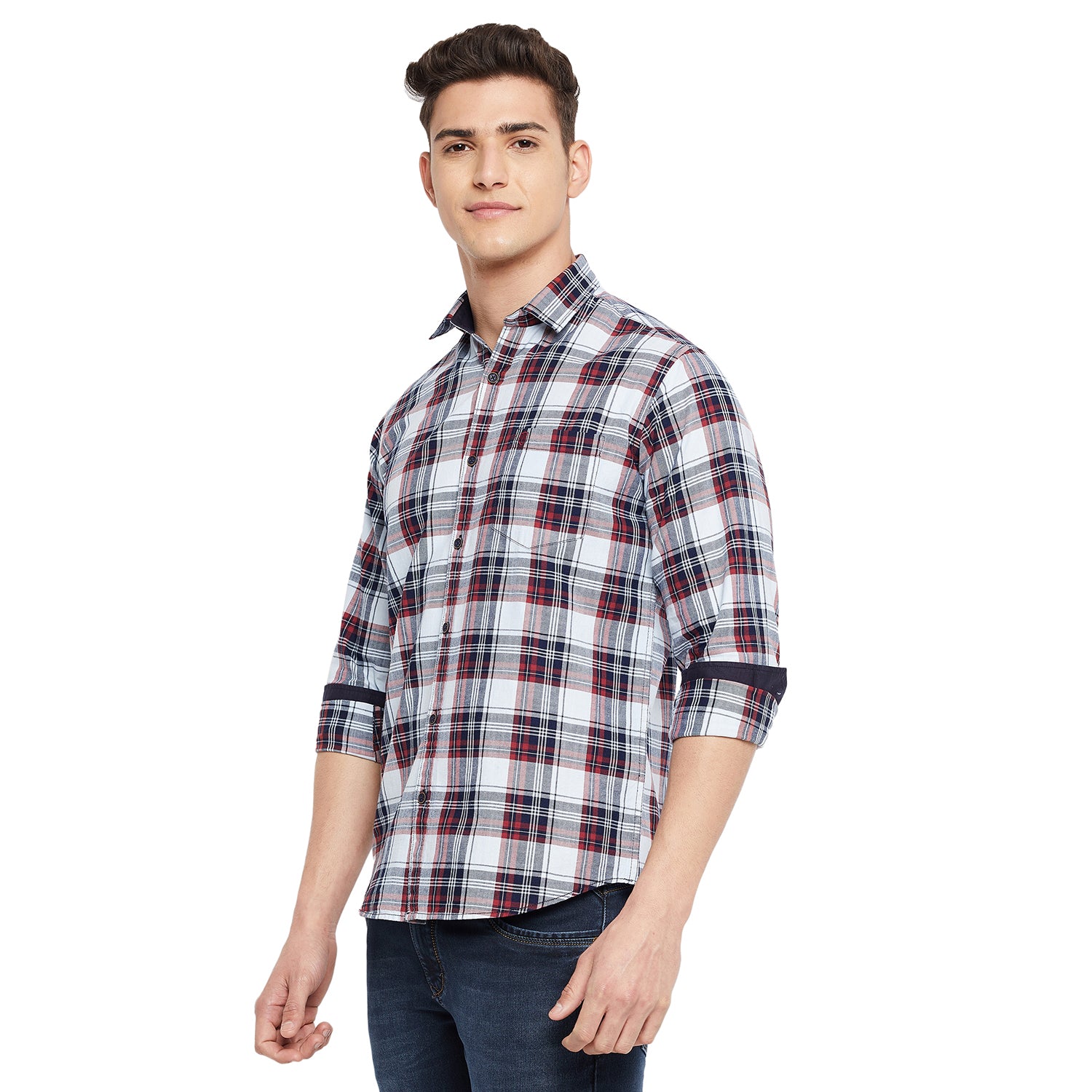 Duke Stardust Men Full Sleeve  Cotton Shirt (SDO5CKIC)