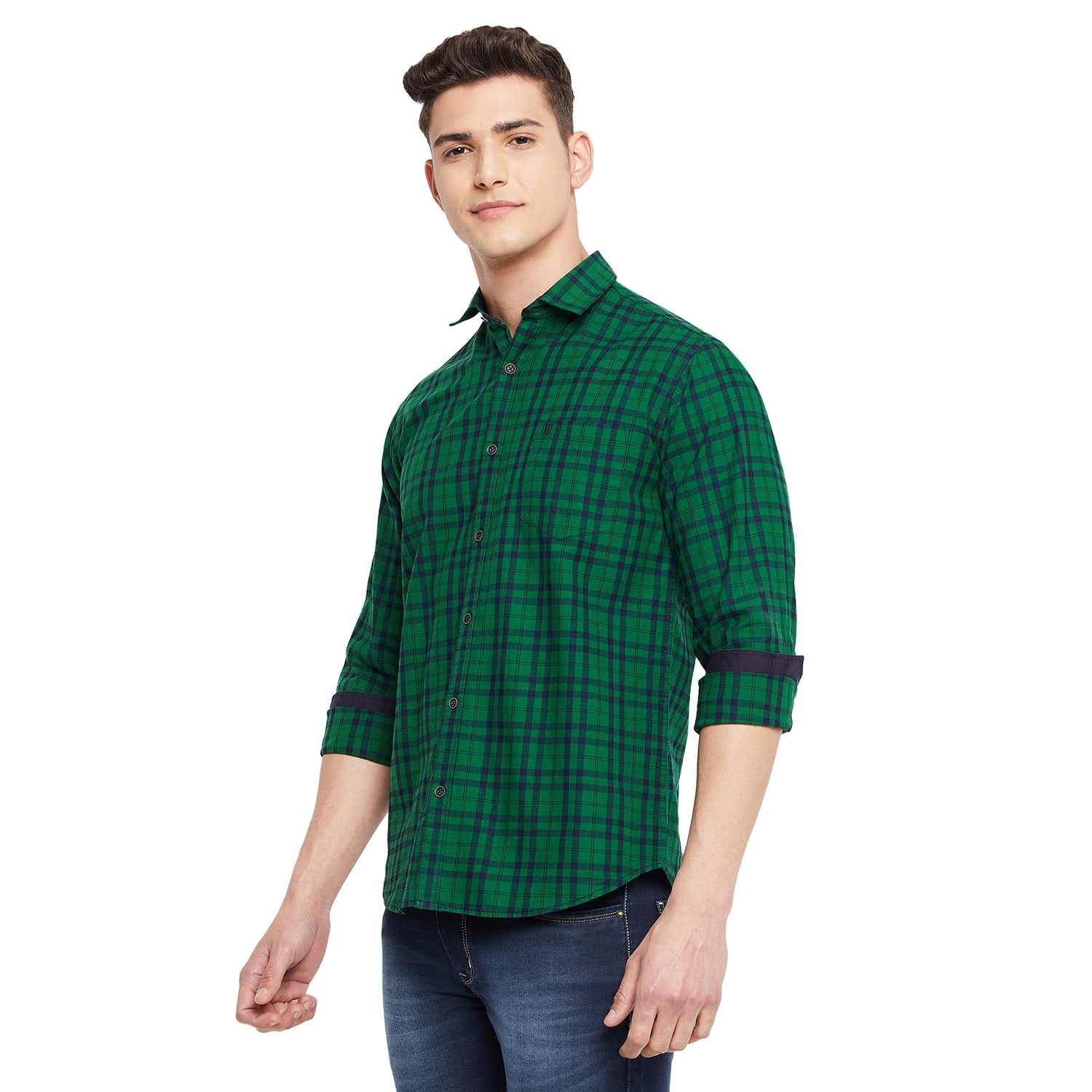 Duke Stardust Men Full Sleeve  Cotton Shirt (SDO5CKIA)