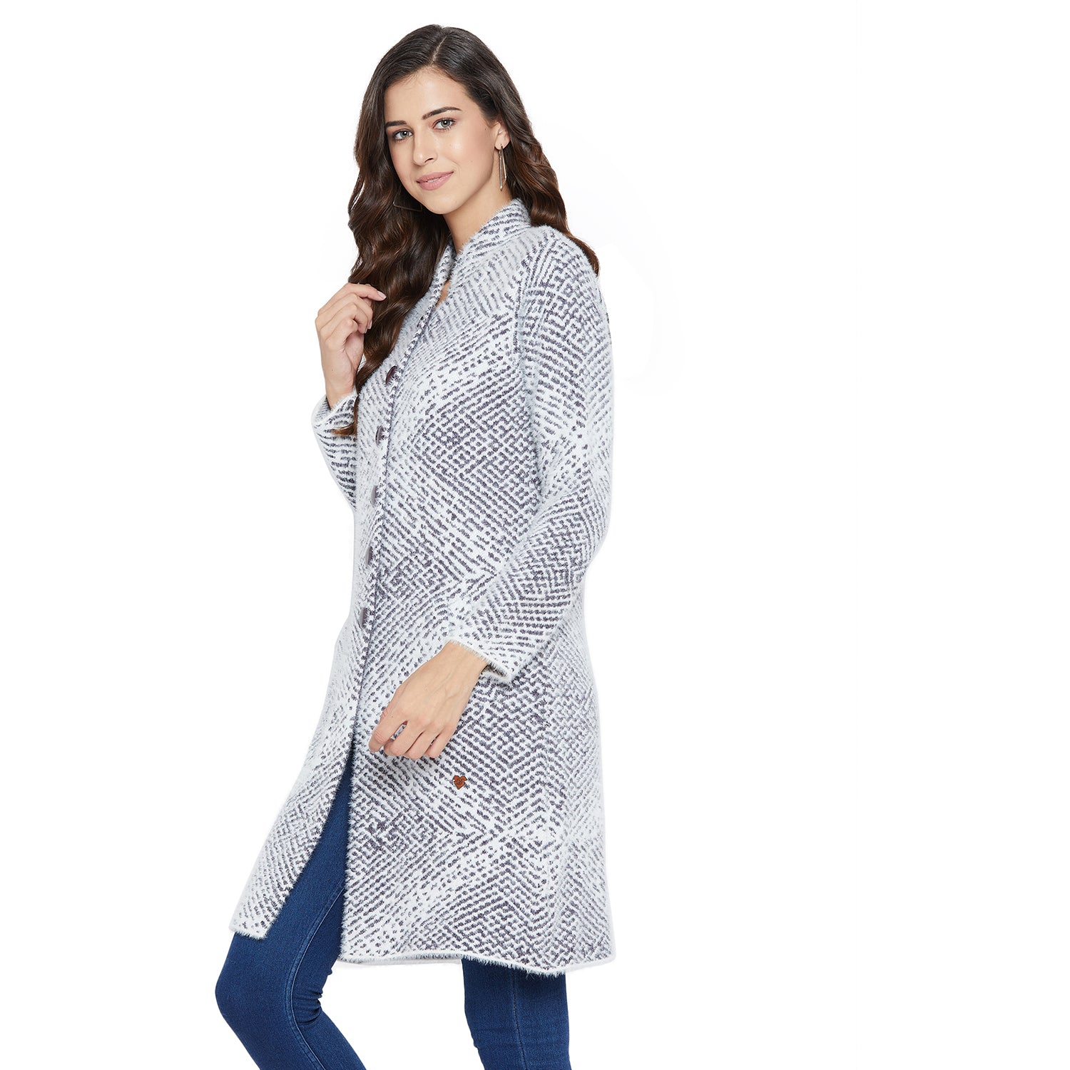 Duke Urban Women Full Sleeve Long Cardigan (SDS974)