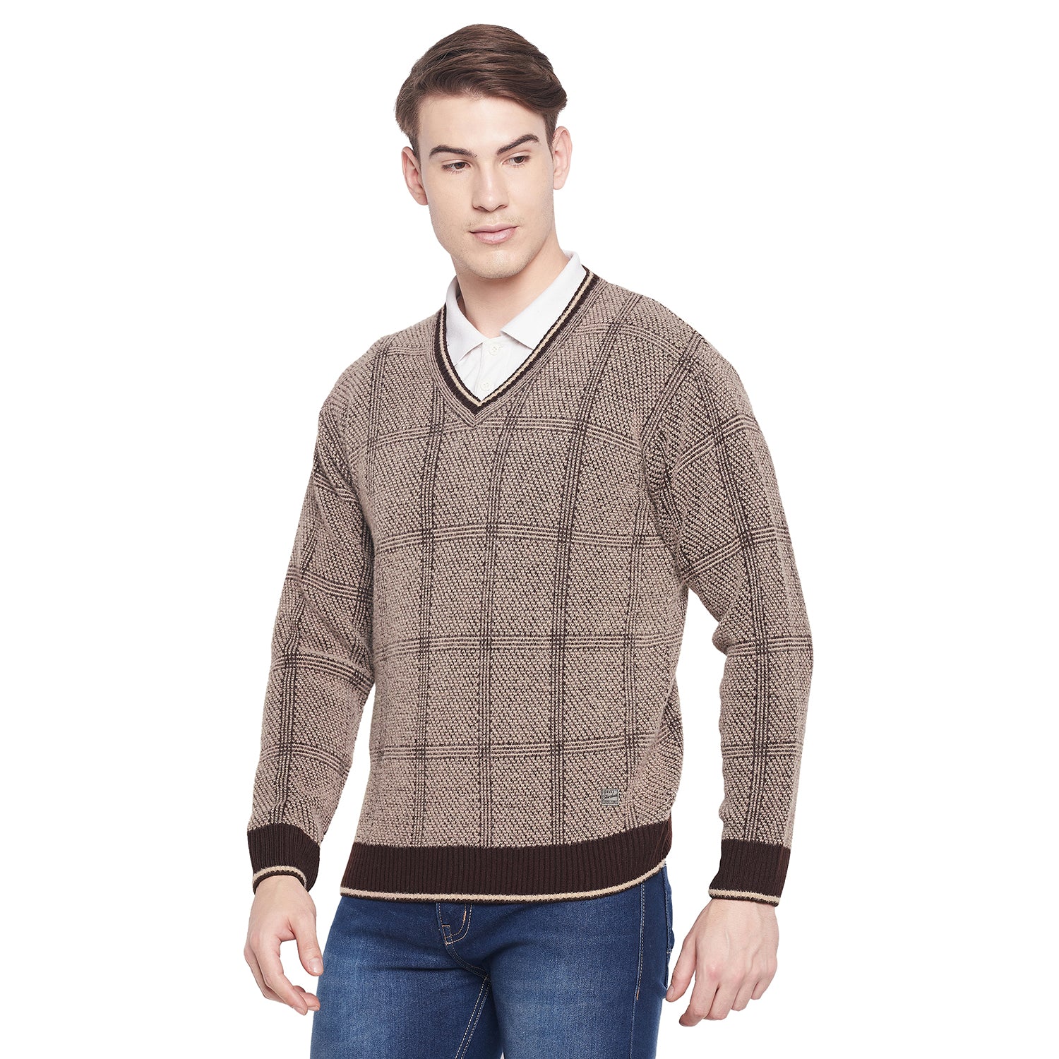 Duke Urban Men Full Sleeve V Neck Sweater (SDS2067)