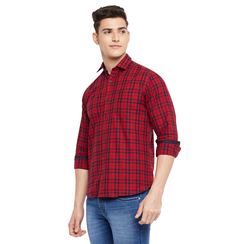 Duke Stardust Men Full Sleeve  Cotton Shirt (SDO5CKIA)