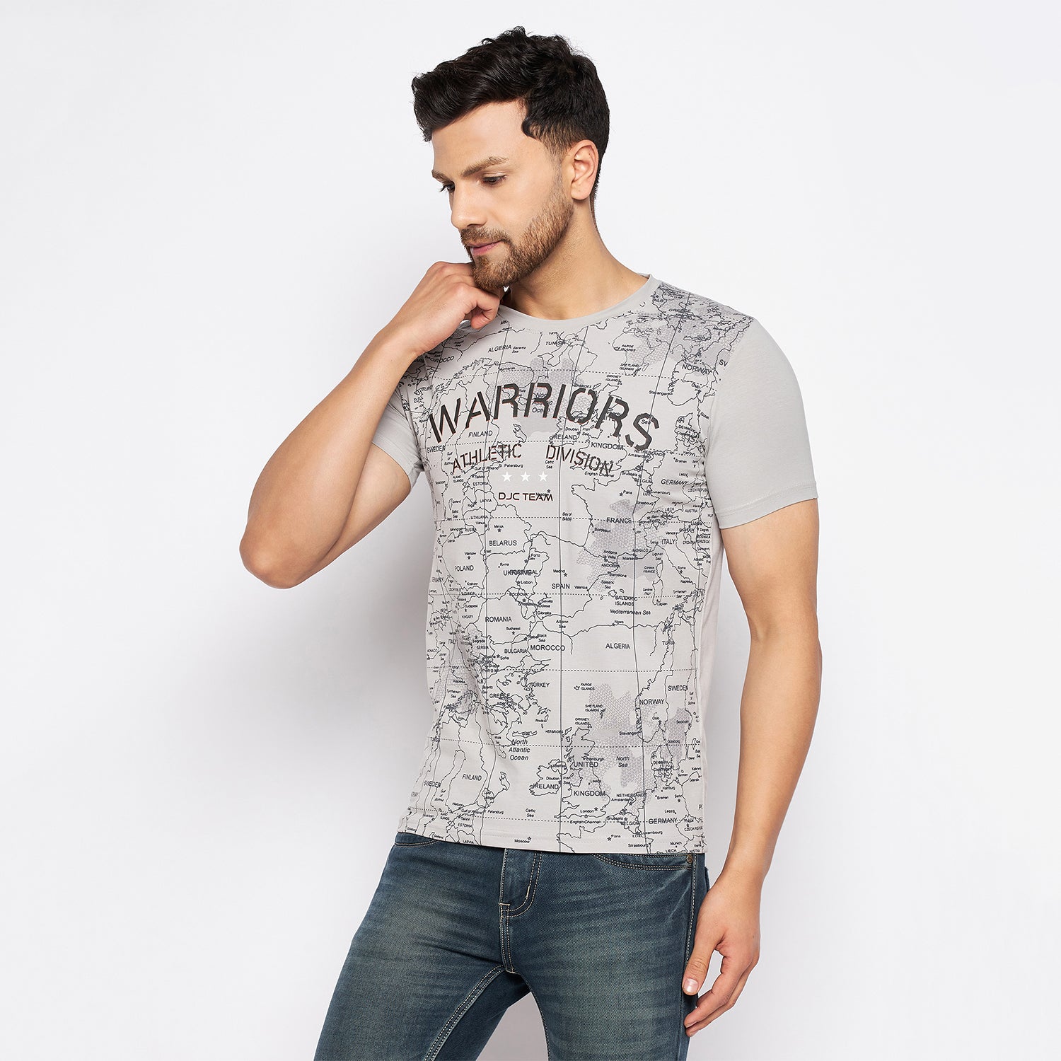 Duke Urban Men Half Sleeve Cotton T-shirt (LF5737)