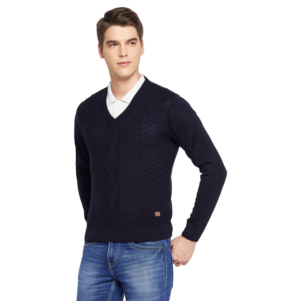 Duke Stardust Men Full Sleeve V Neck Sweater (SDS8096)