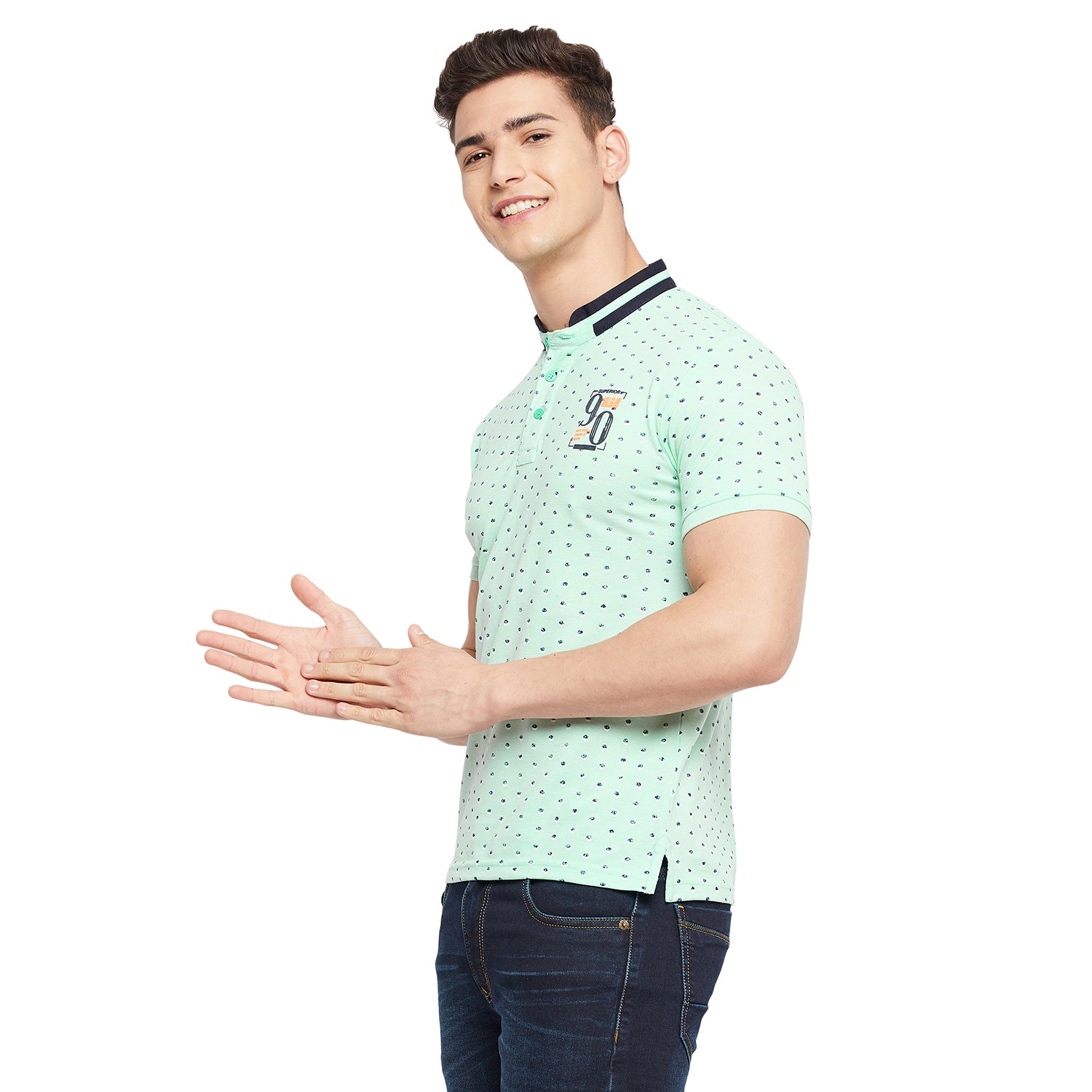 Duke Stardust Men Half Sleeve Cotton T-Shirt (LF5199)