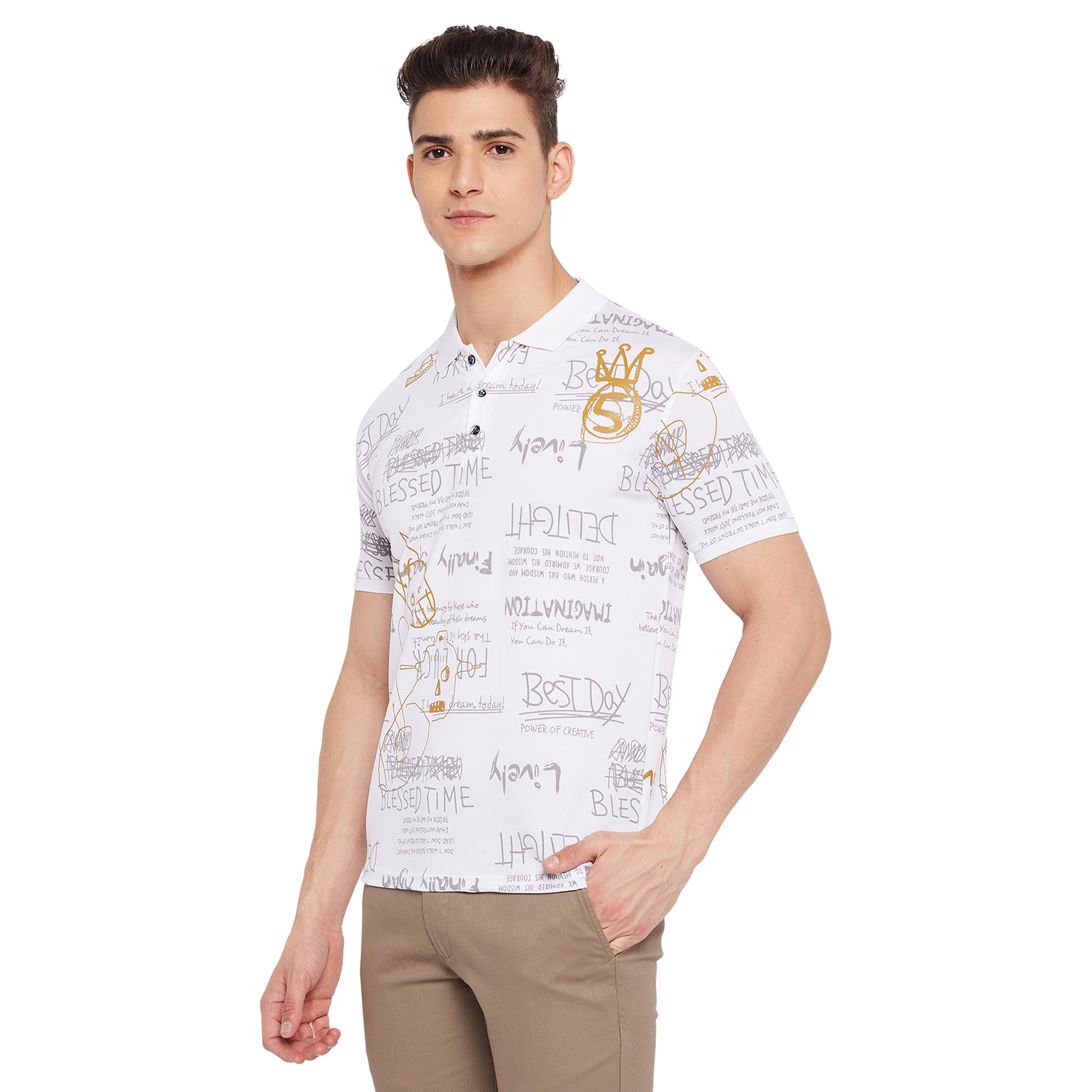 Duke Stardust Men Half Sleeve Cotton T-shirt (LF5036)