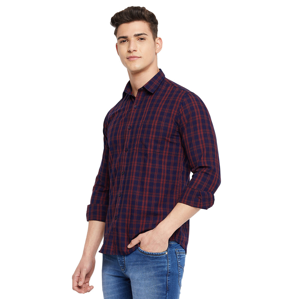 Duke Stardust Men Full Sleeve Cotton Shirt (SDO5CKTE)