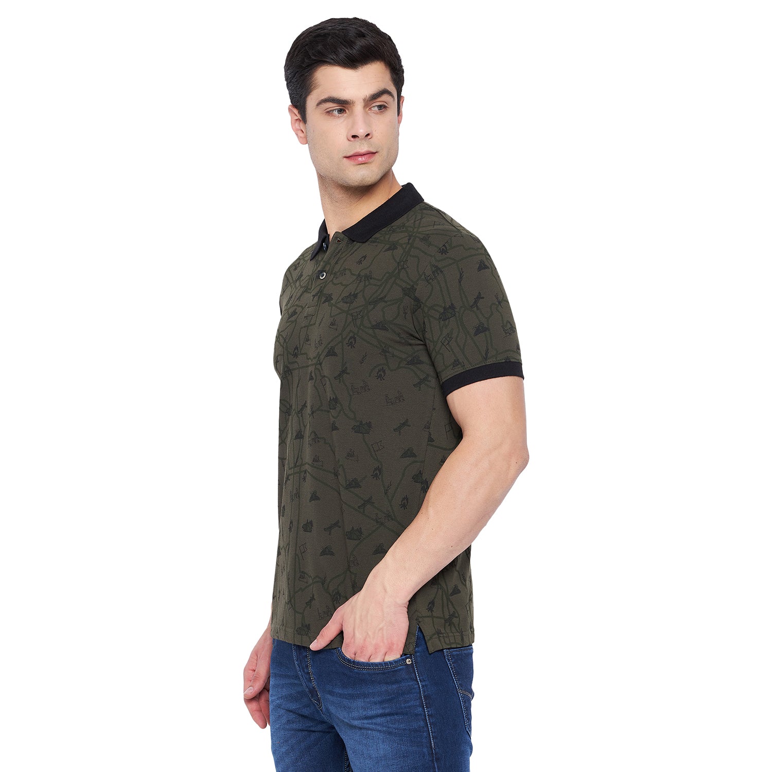 Duke Stardust Men Half Sleeve Cotton T-shirt (LF5237)
