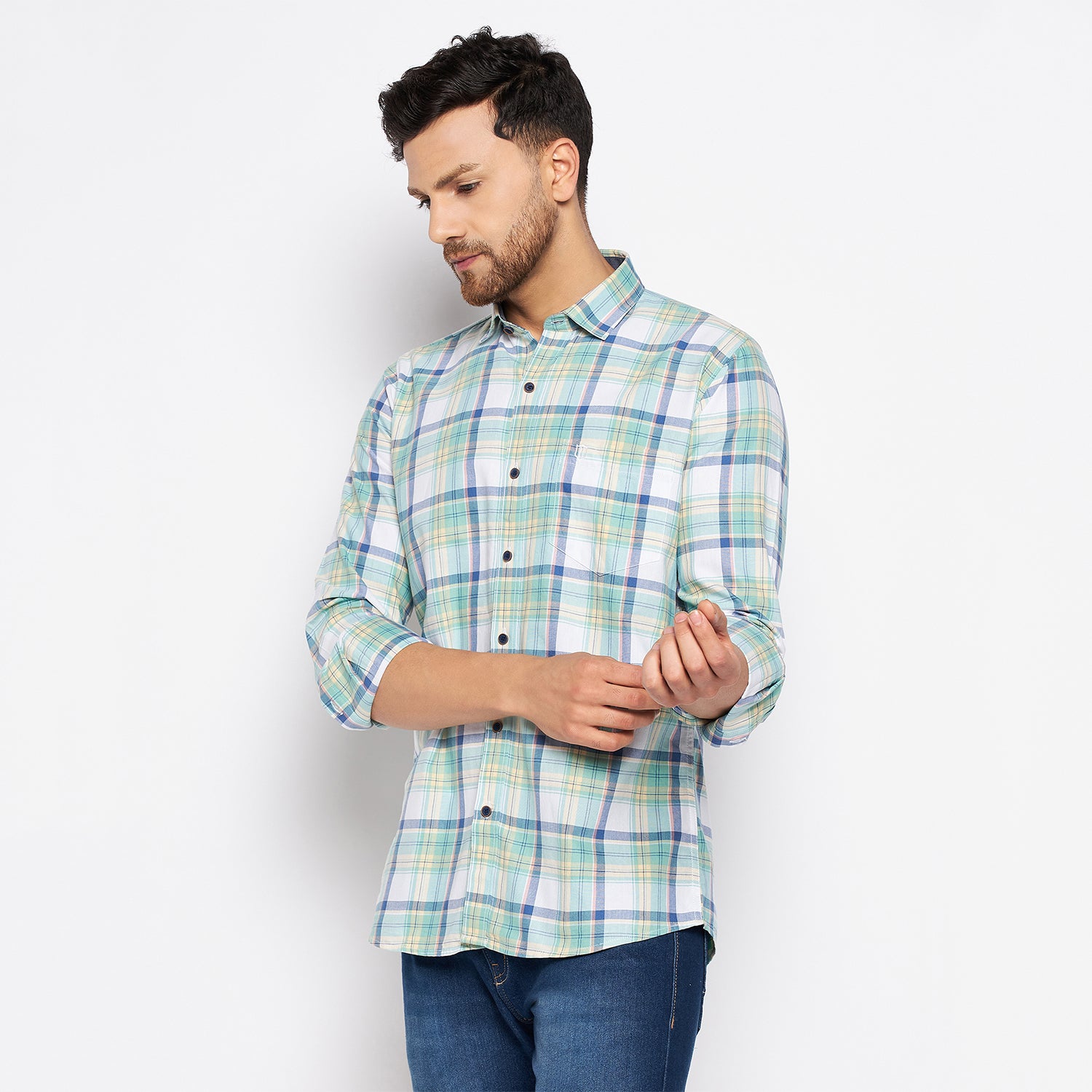 Duke Stardust Men Full Sleeve Cotton Shirt (SDO8CKOH)