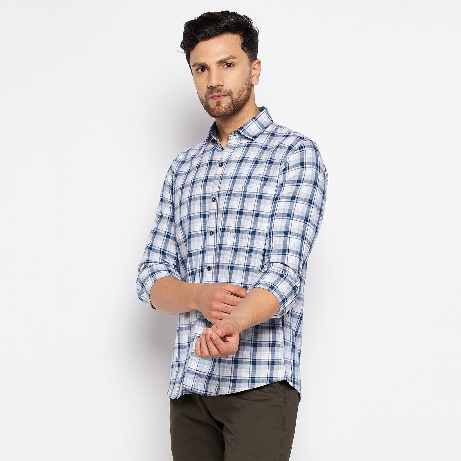 Duke Urban Men Full Sleeve Cotton Shirt (SDO8CKOG)