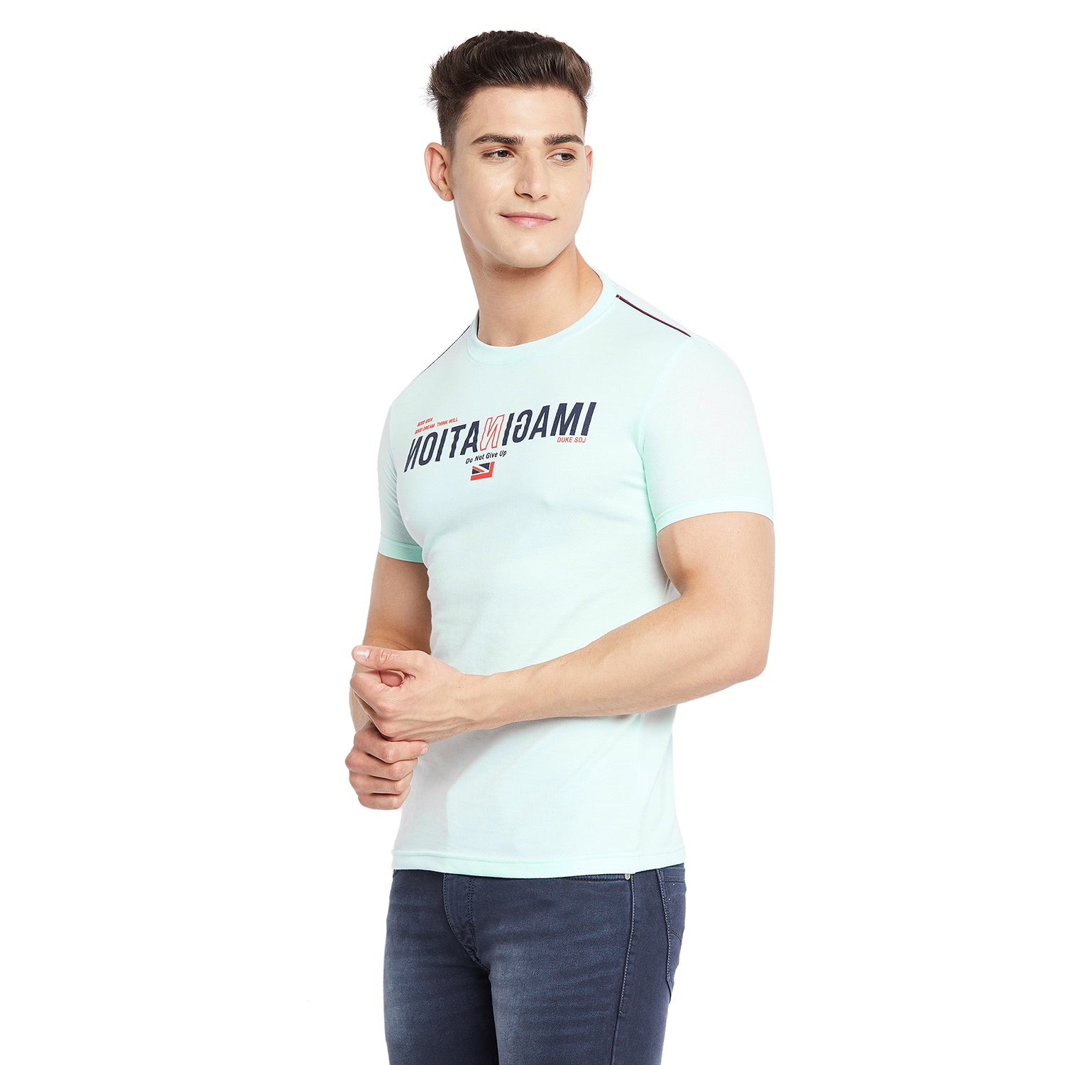 Duke Stardust Men Half Sleeve Cotton T-shirt (LF5407A)
