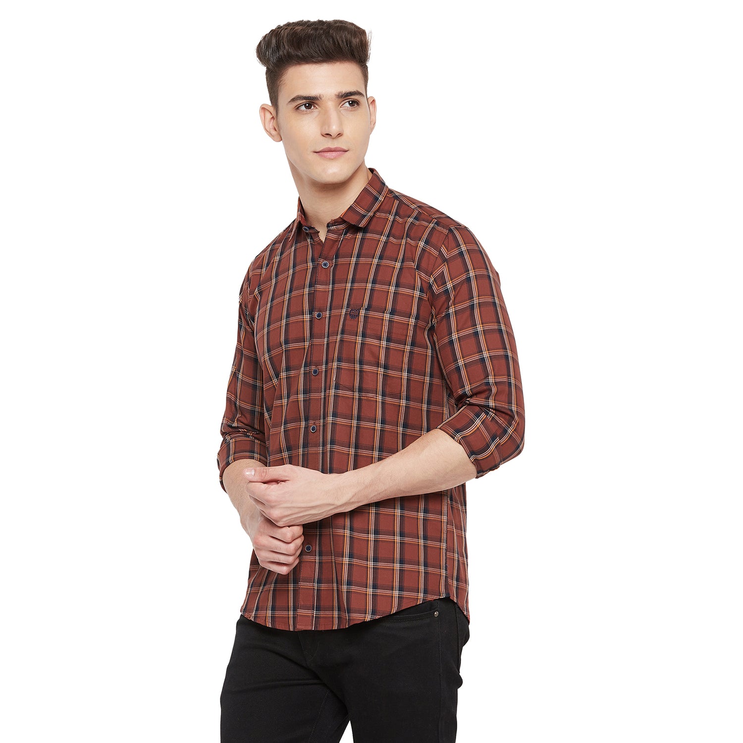 Duke Stardust Men Full Sleeve Cotton Shirt (SDO6CKE)
