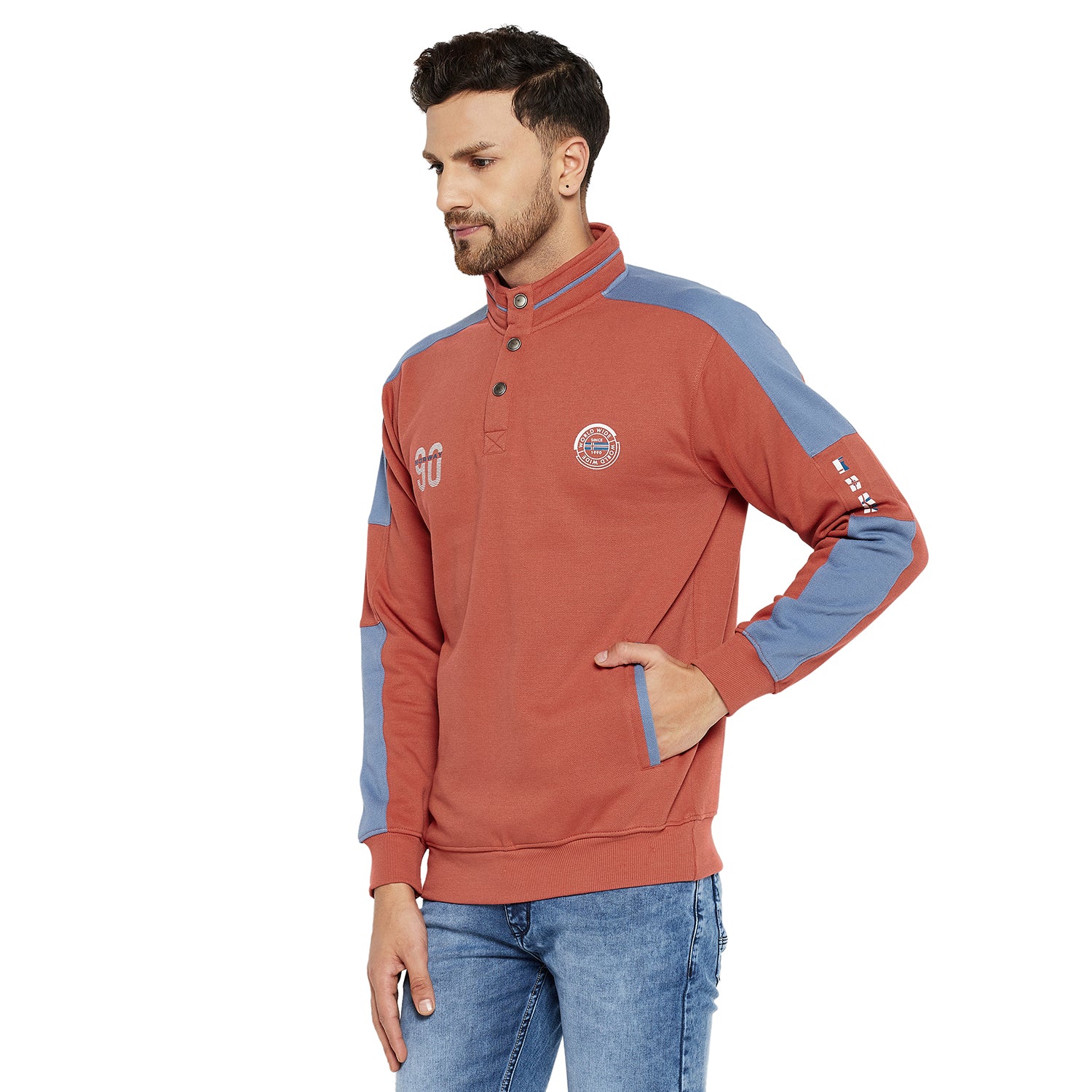 Duke Urban Men Collared Sweatshirt (LF6129)