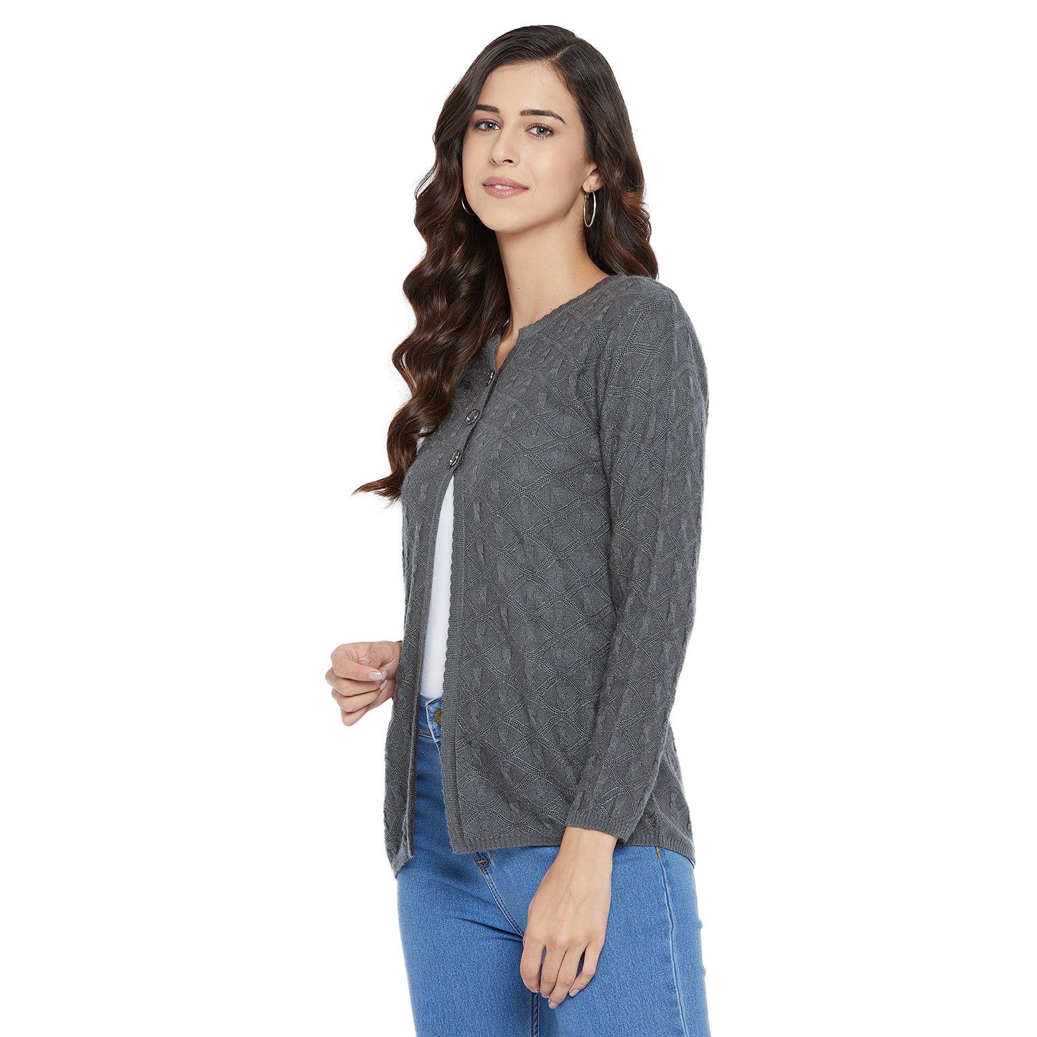 Duke Stardust Women Full Sleeve Cardigan (SDS944)