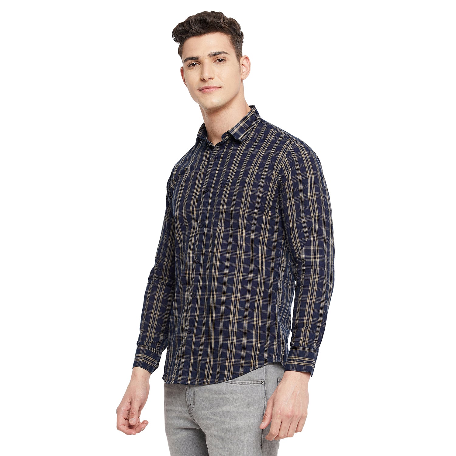 Duke Stardust Men Full Sleeve  Cotton Shirt (SDO7CKVQ)