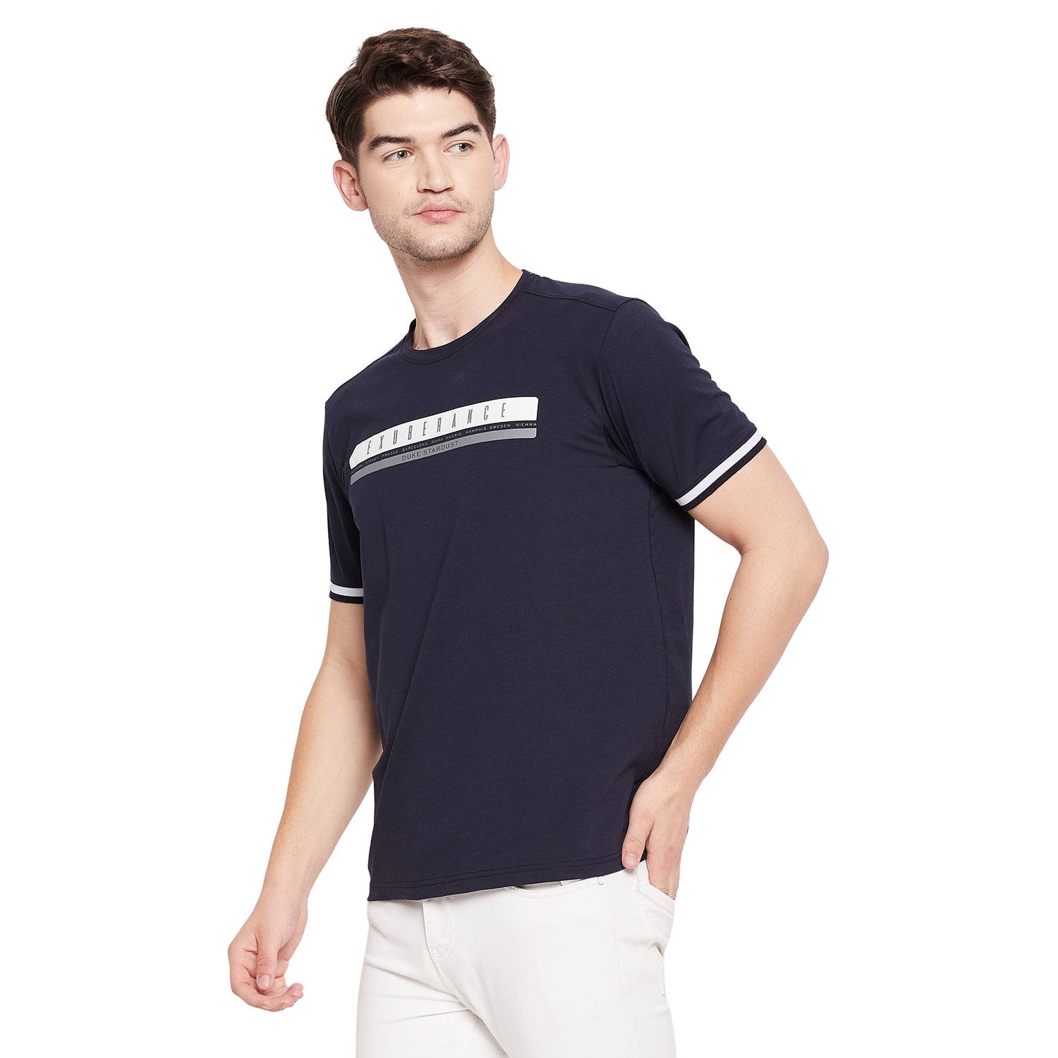 Duke Stardust Men Half Sleeve Cotton T-shirt (LF5264)