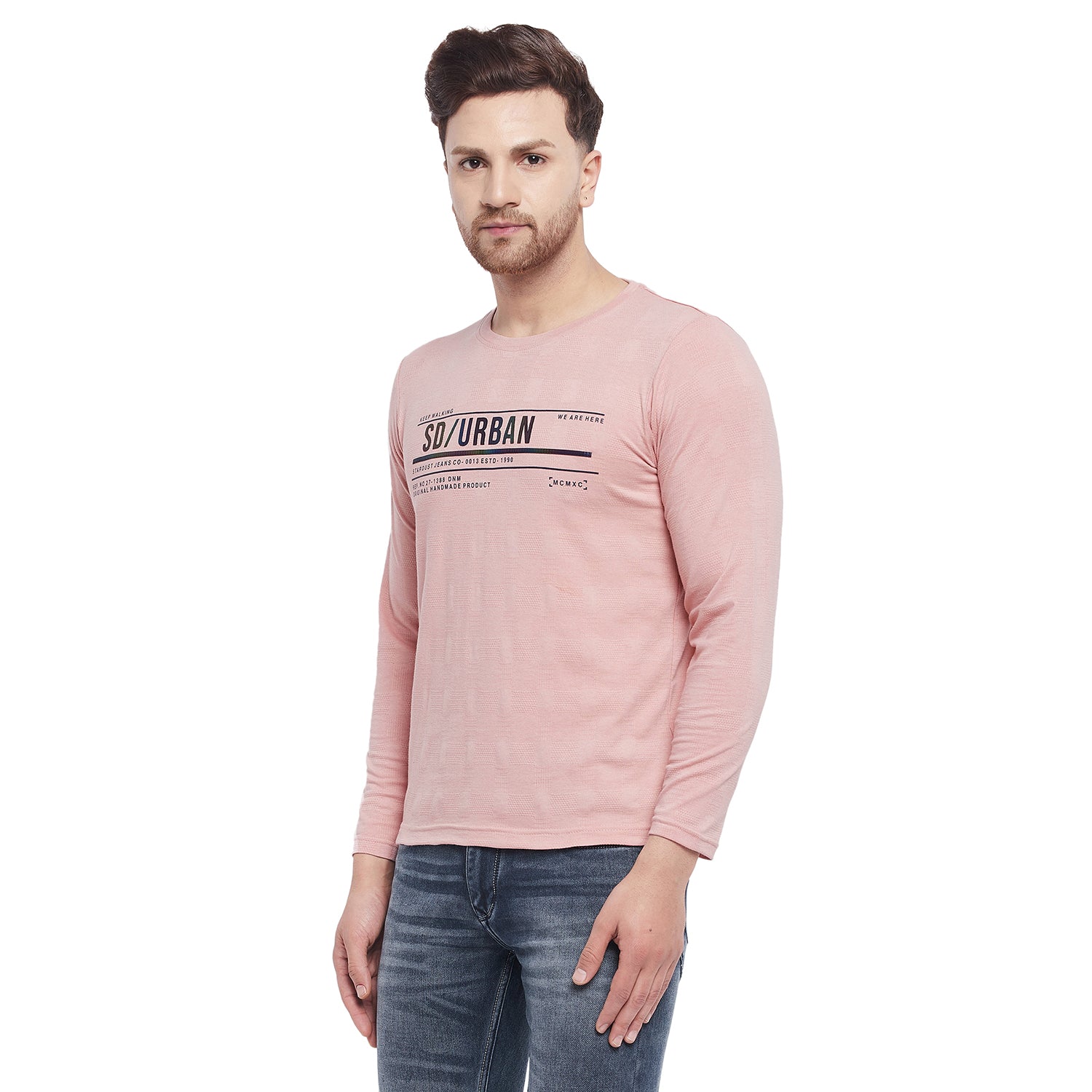 Duke Urban Men Full Sleeve Cotton T-Shirt (LF3929)