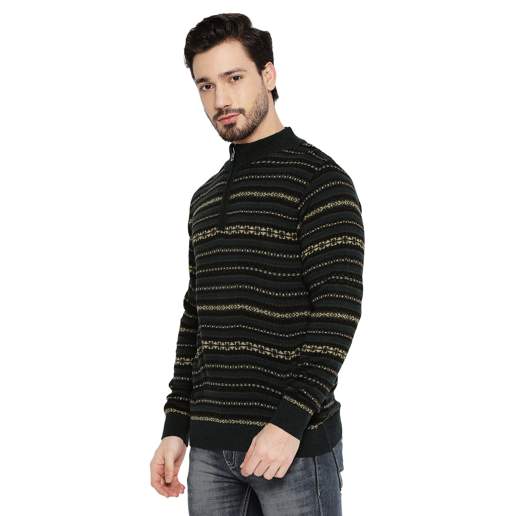 Duke Stardust Men Full Sleeve Half Zip Sweater (SDS2078)