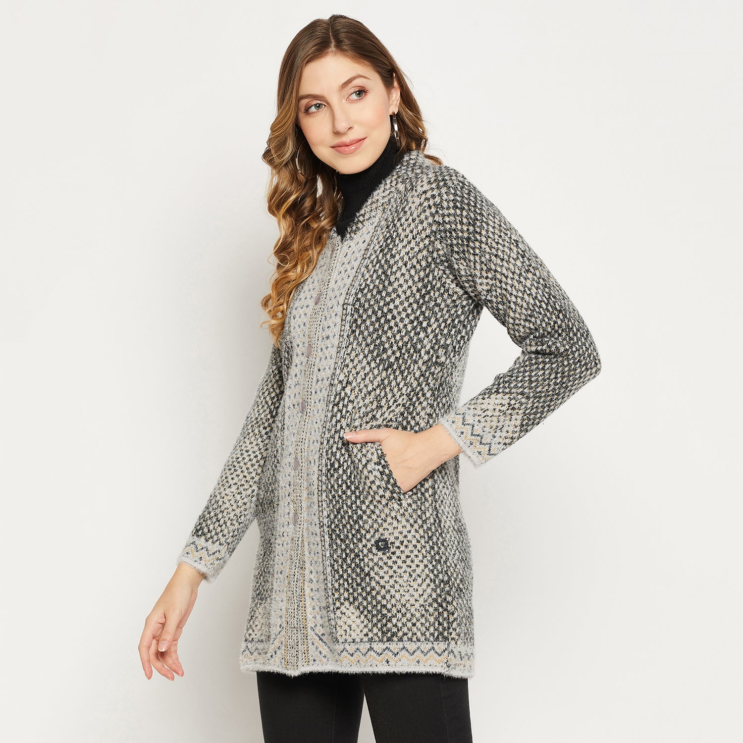 Duke Urban Women Full Sleeve Cardigan (SDS1113)