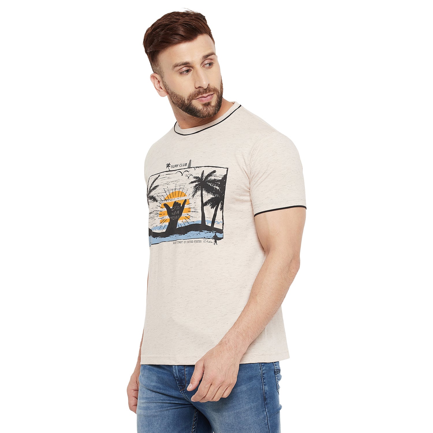 Duke Stardust Men Half Sleeve Cotton T-shirt (LF5262)