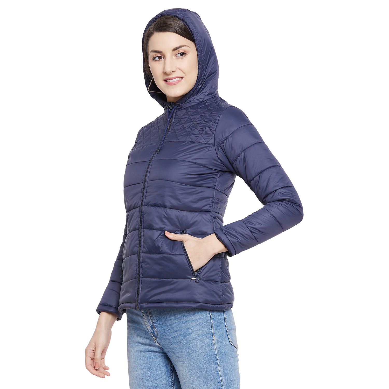 Duke Stardust Women Full Sleeve Quilted Jacket (SDZ6755)