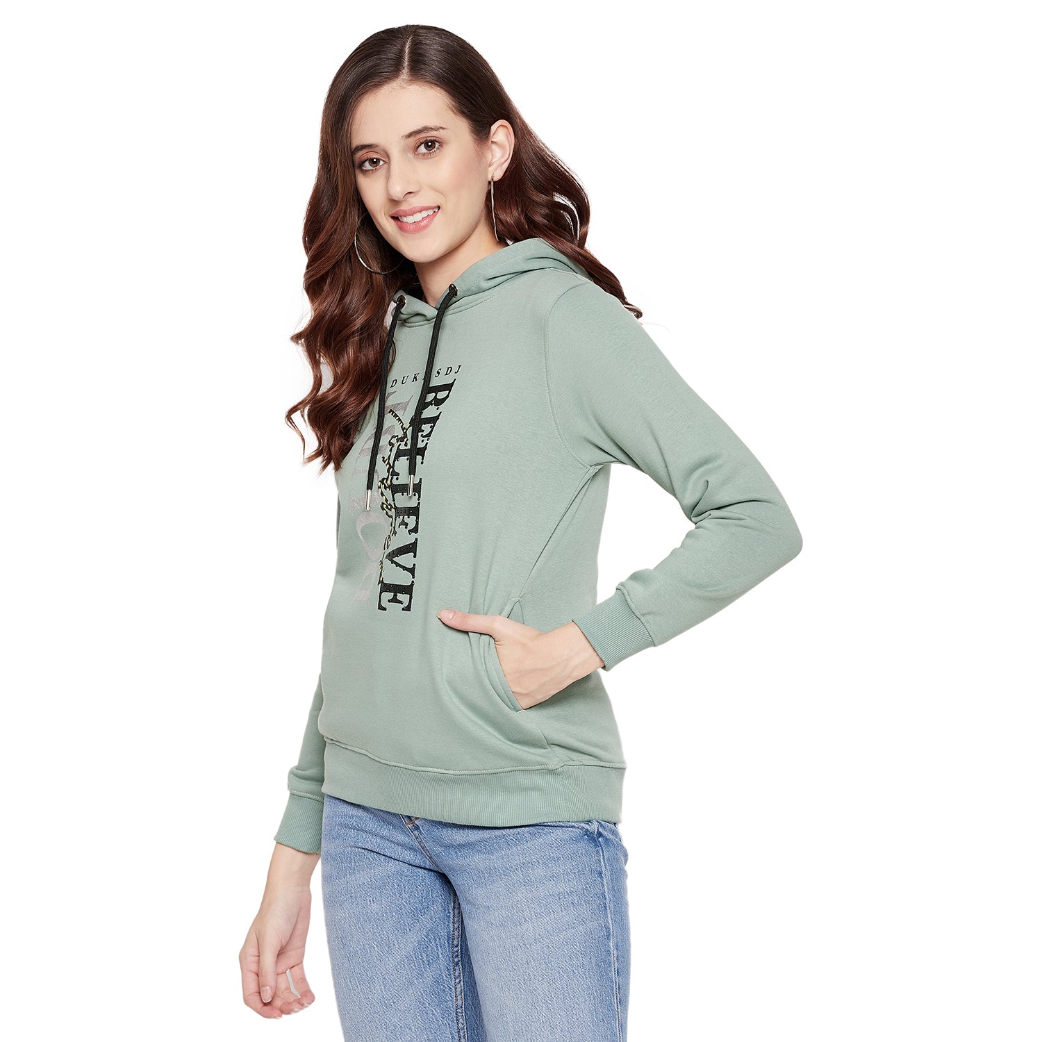 Duke Urban Women Full Sleeve Hooded Sweatshirt (LFX820)