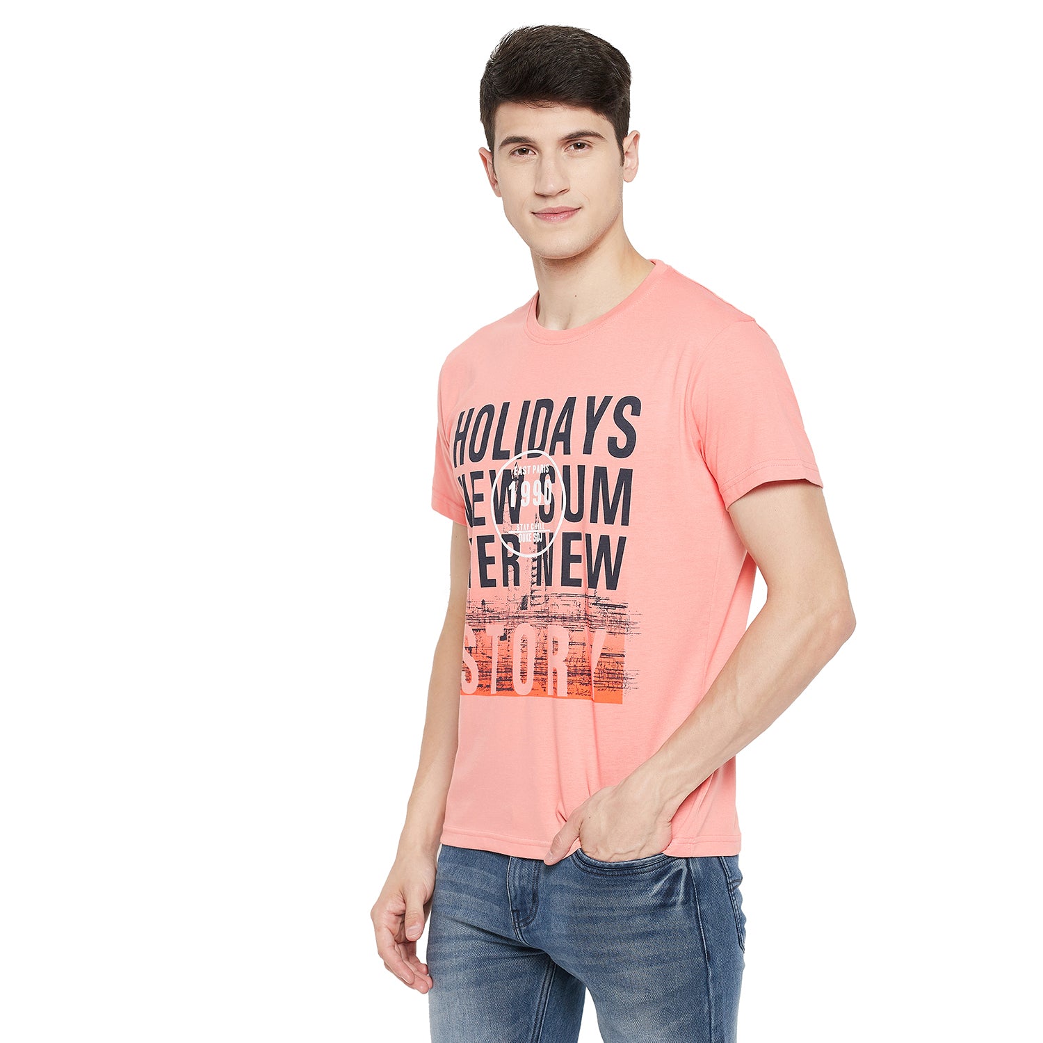 Duke Stardust Men Half Sleeve Cotton T-shirt (LF5287)