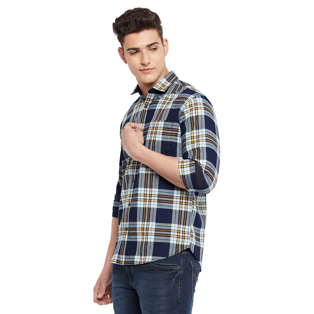 Duke Stardust Men Full Sleeve  Cotton Shirt (SDO5CKIB)