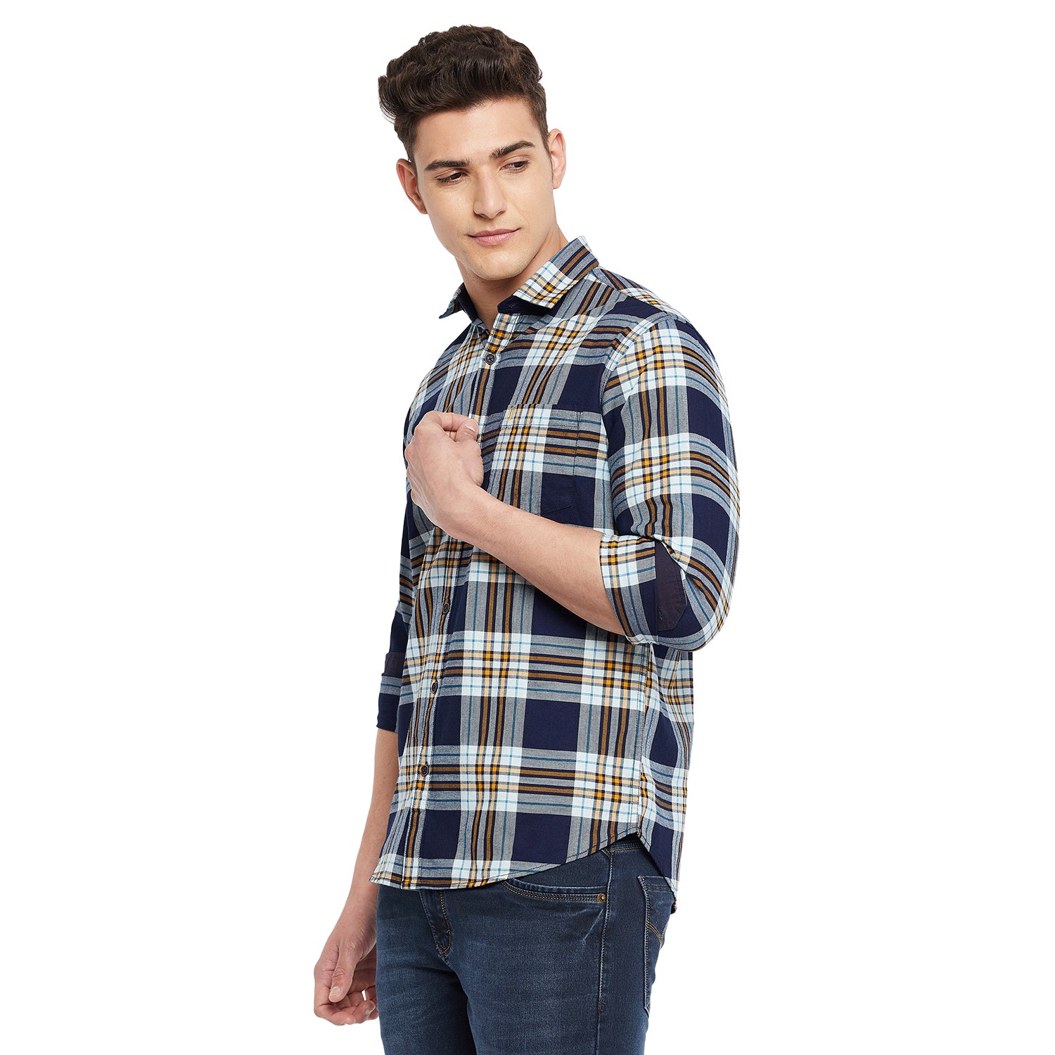 Duke Stardust Men Full Sleeve  Cotton Shirt (SDO5CKIB)