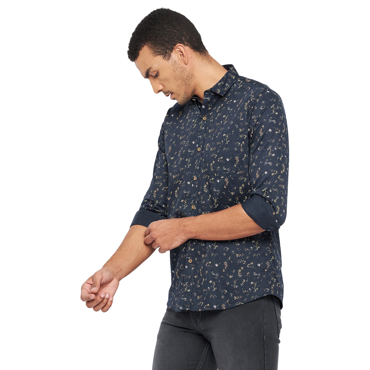Duke Stardust Men Full Sleeve Cotton Shirt (SDO8PRSK)