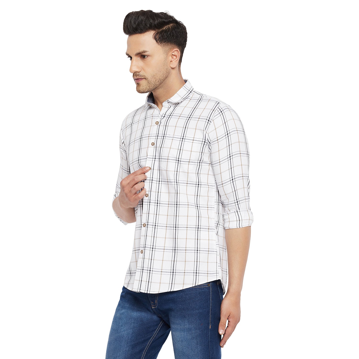 Duke Stardust Men Full Sleeve Cotton Shirt (SDO8CKTS)
