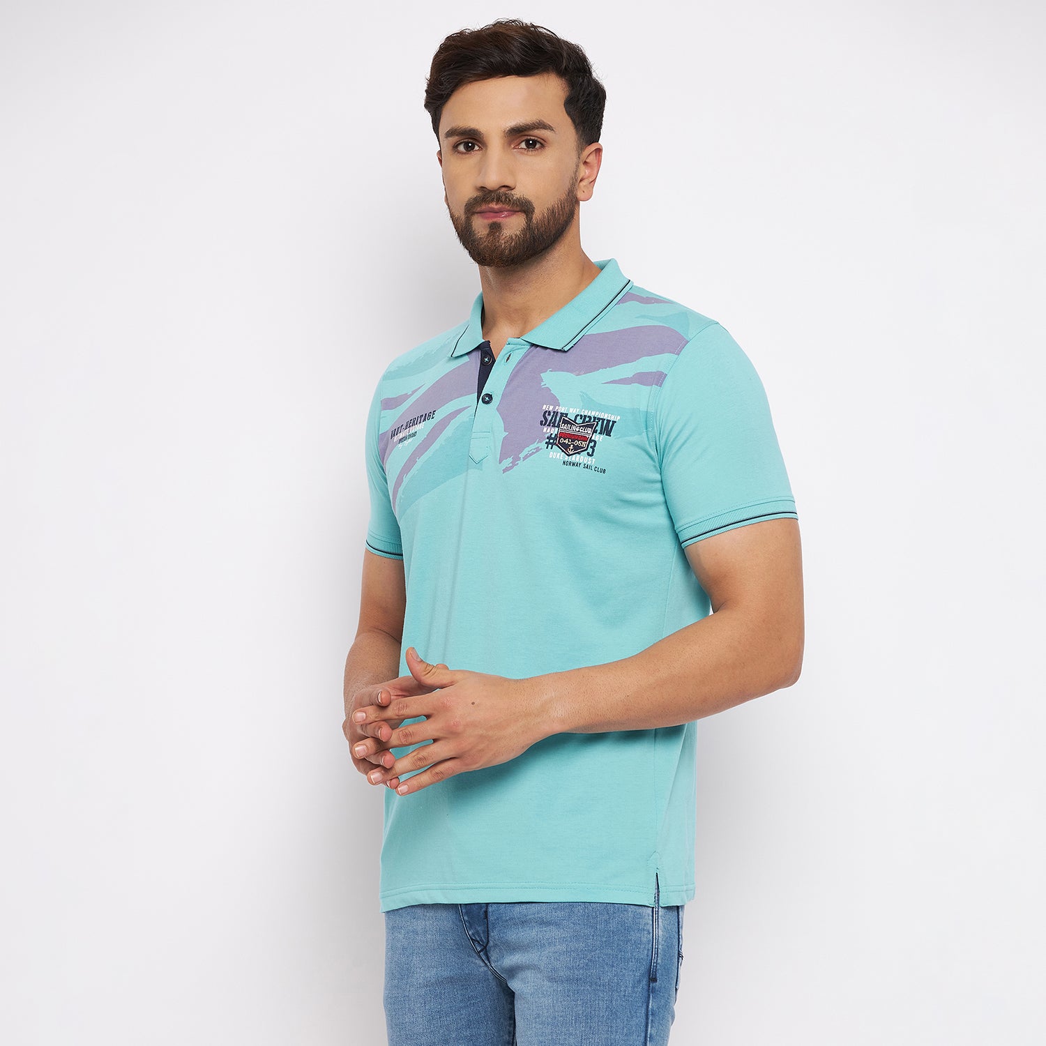Duke Stardust Men Half Sleeve Cotton T-shirt (LF4780)