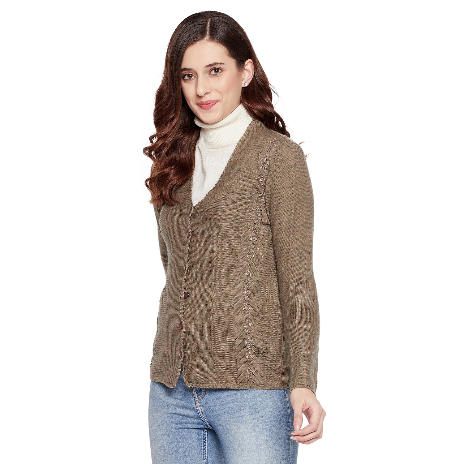 Duke Urban Women Full Sleeve Cardigan (SDS9597)