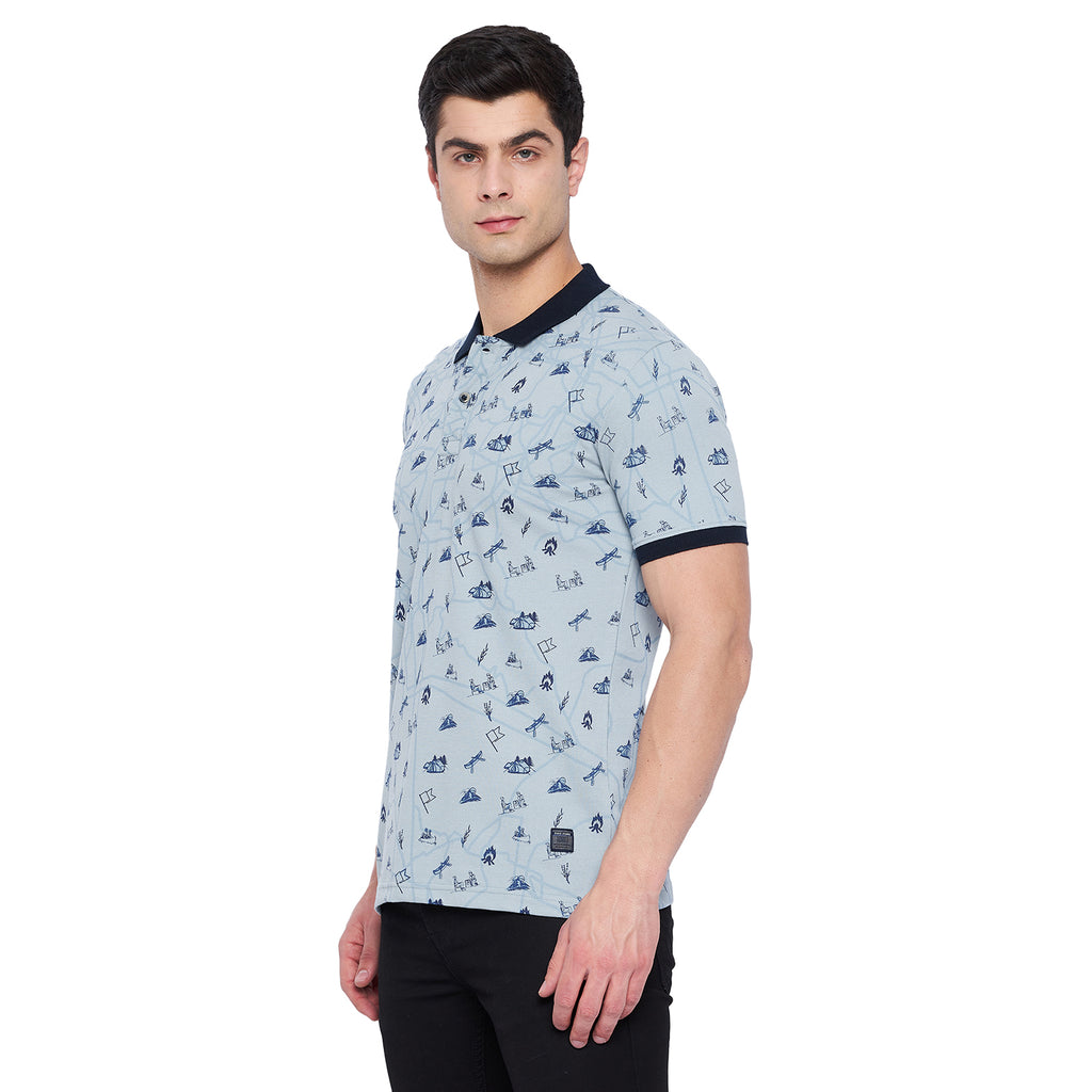 Duke Stardust Men Half Sleeve Cotton T-shirt (LF5237)