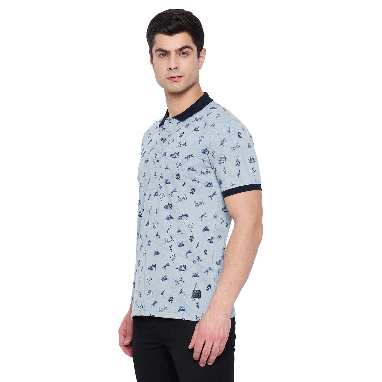 Duke Stardust Men Half Sleeve Cotton T-shirt (LF5237)