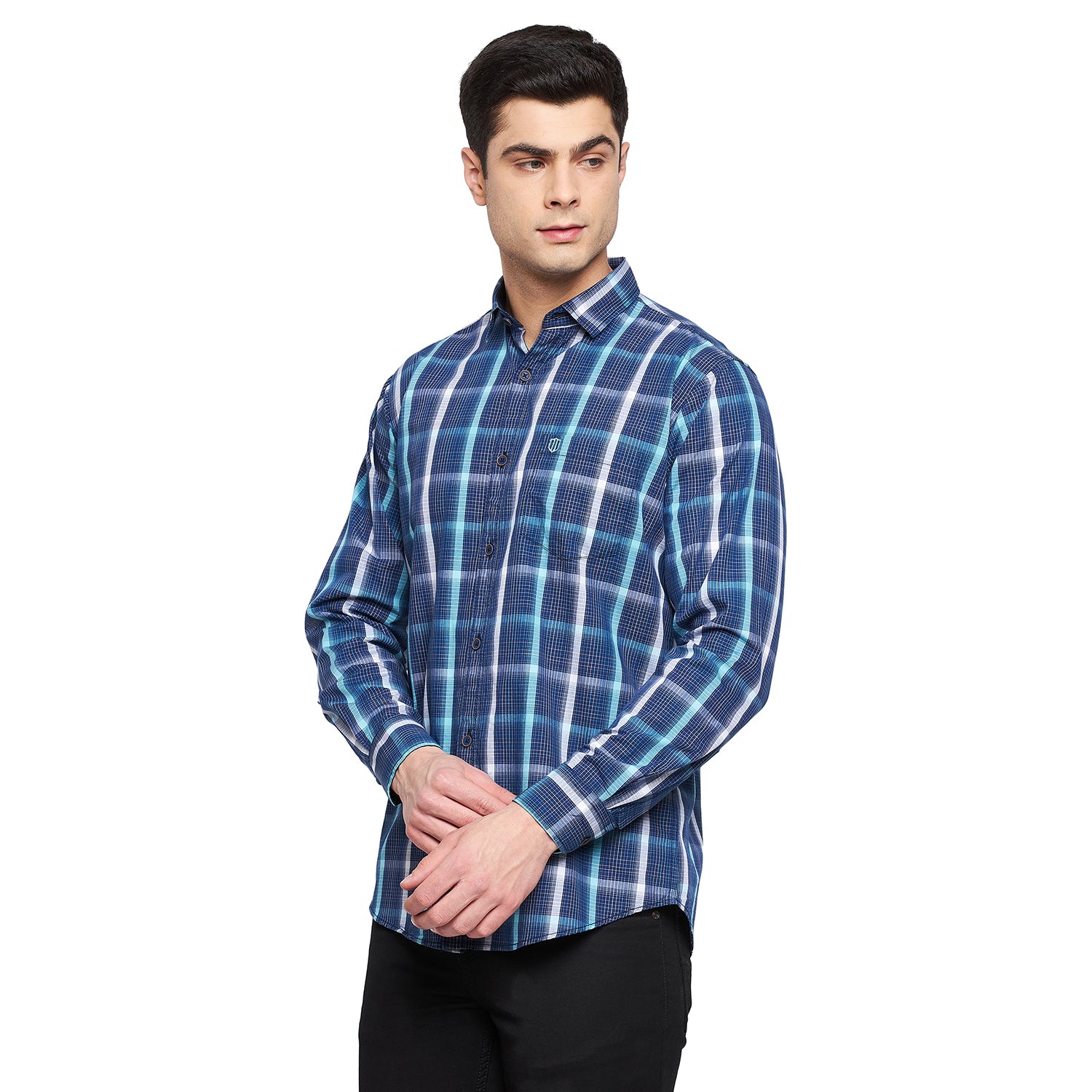 Duke Stardust Men Full Sleeve  Cotton Shirt (SDO5CKE)