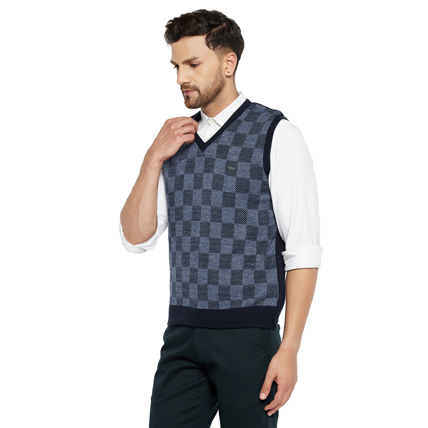 Duke Urban Men Sleeveless Reversible Sweater (SDS2035)